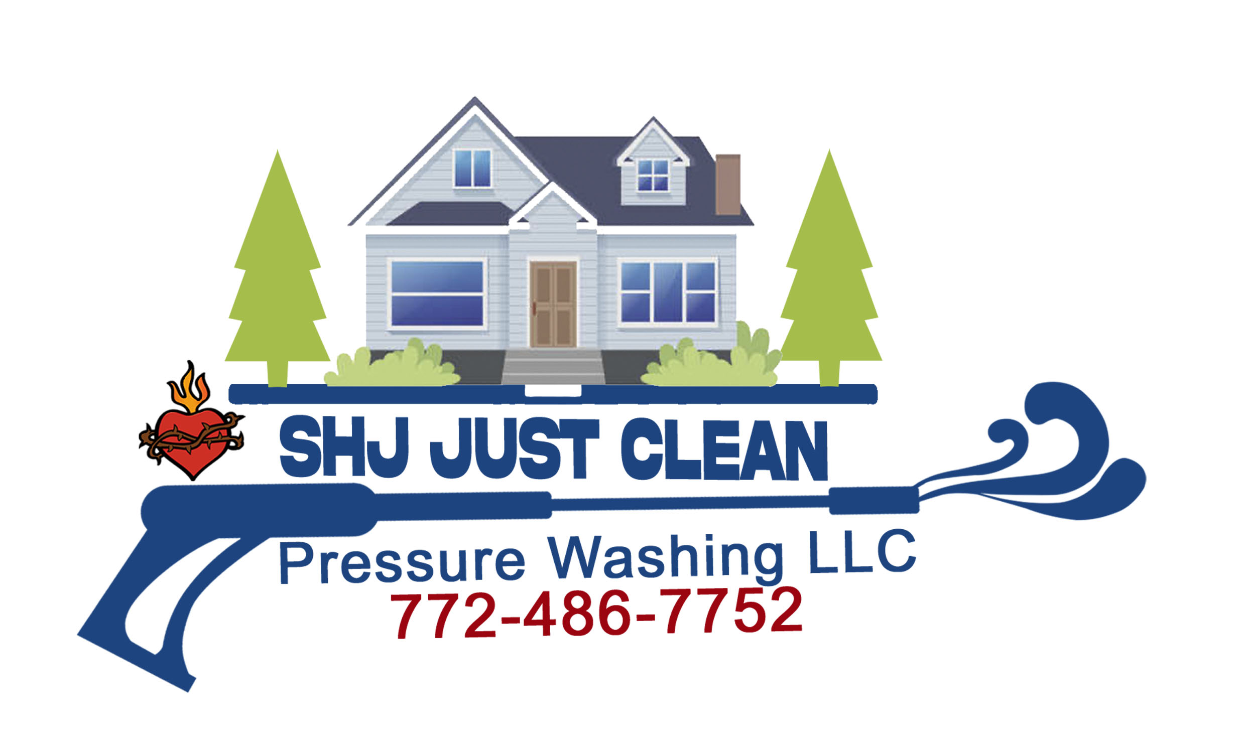 Logo for SHJ Just Clean Pressure washing LLC