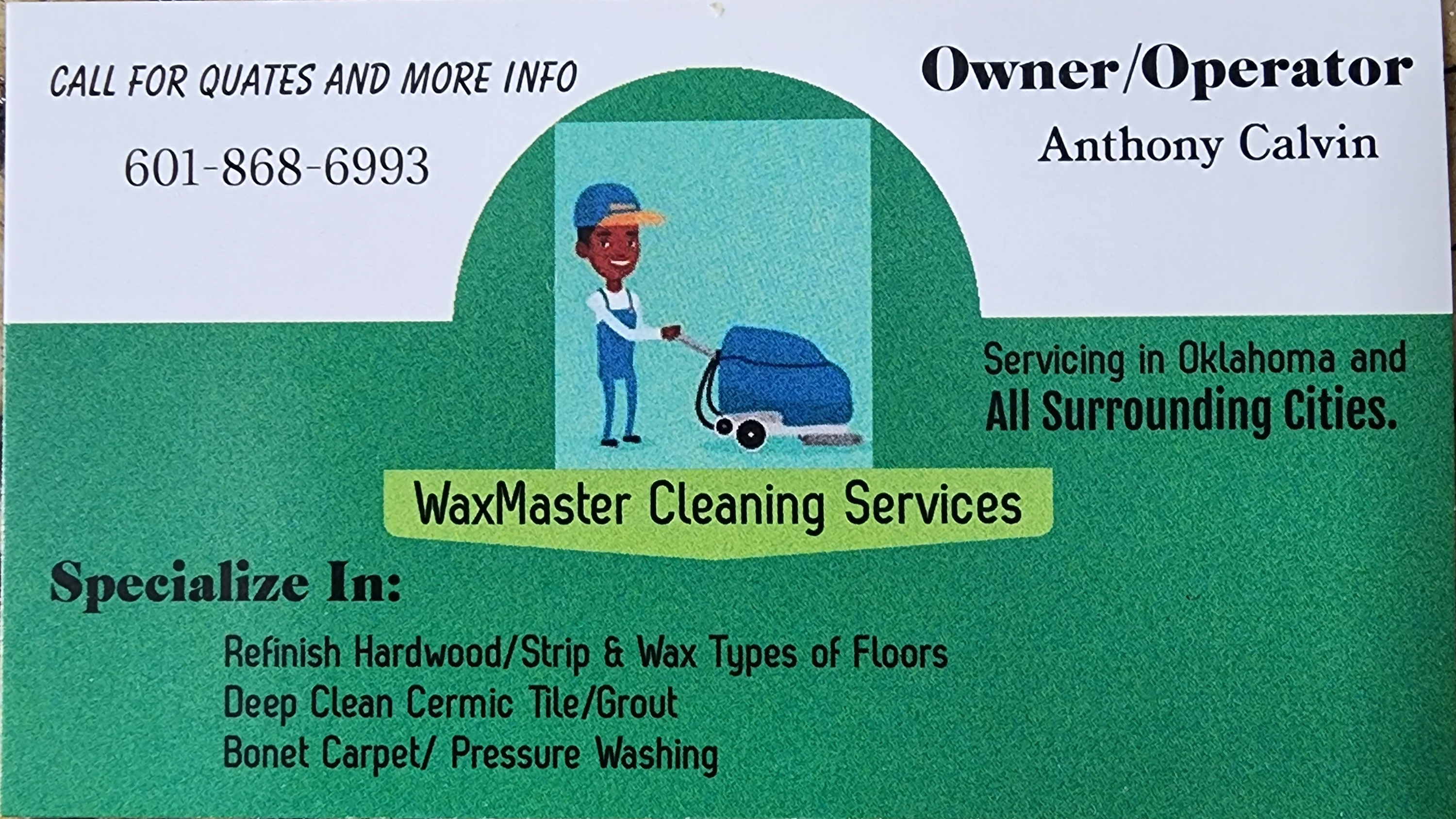 WaxMaster Cleaning Service logo