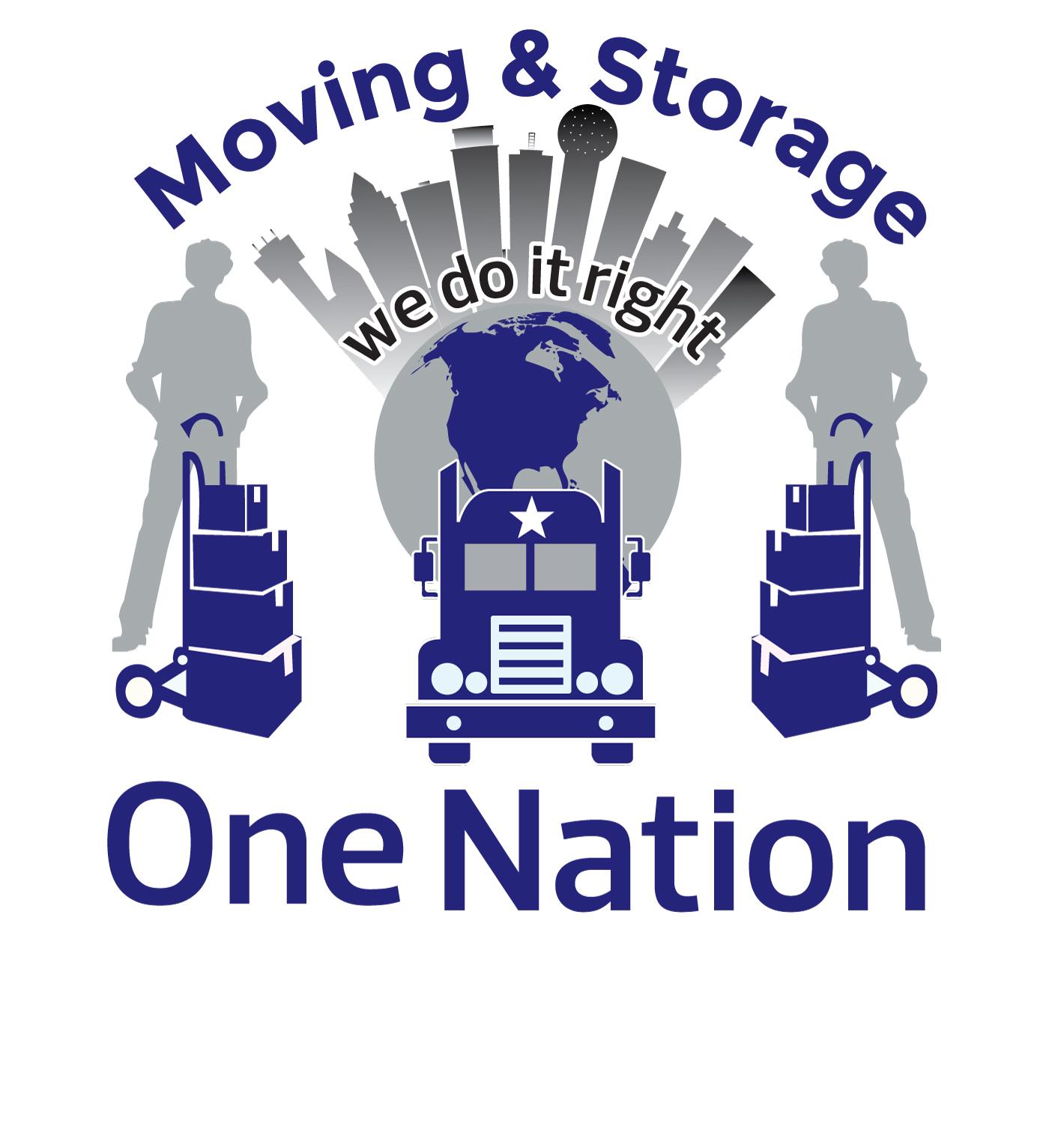 ONE NATION MOVING & STORAGE logo