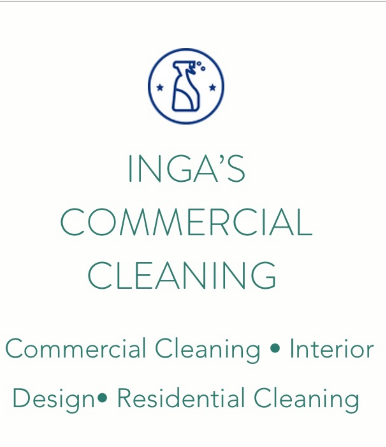 Commercial & Home cleaning by Inga logo