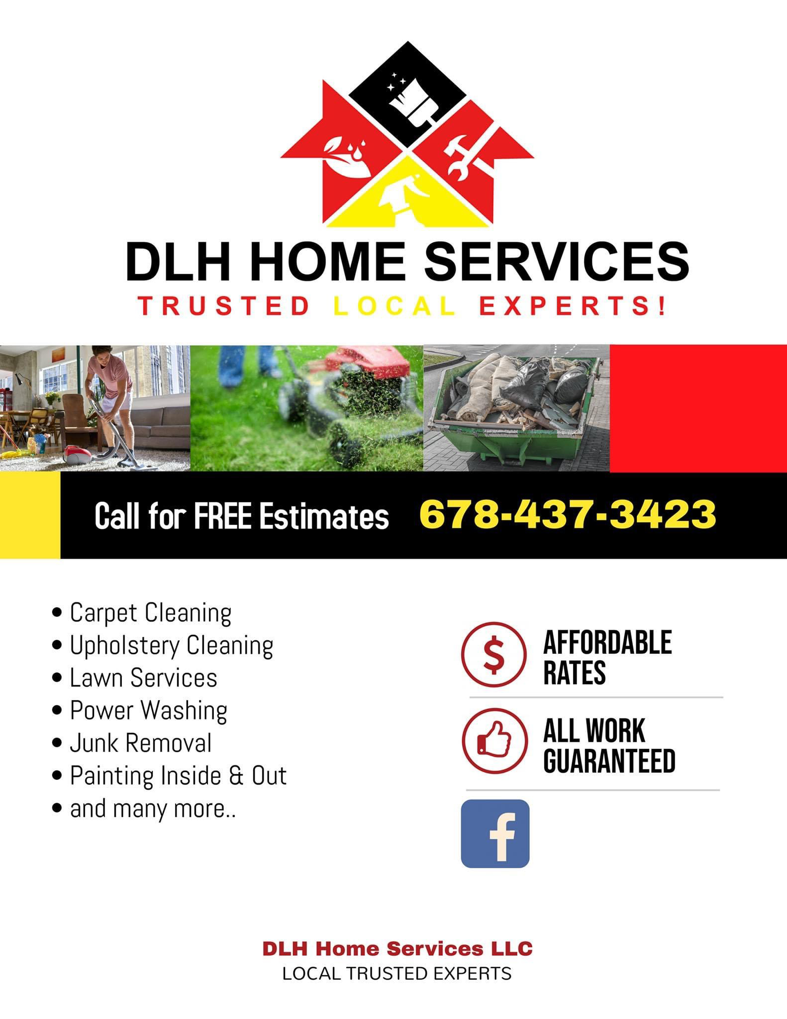 DLH HOME SERVICES logo