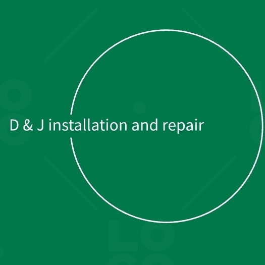 D & J construction logo