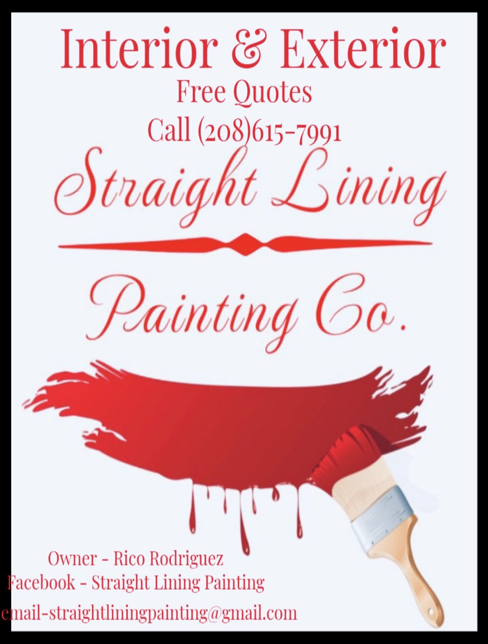 Straight Lining Painting Co logo