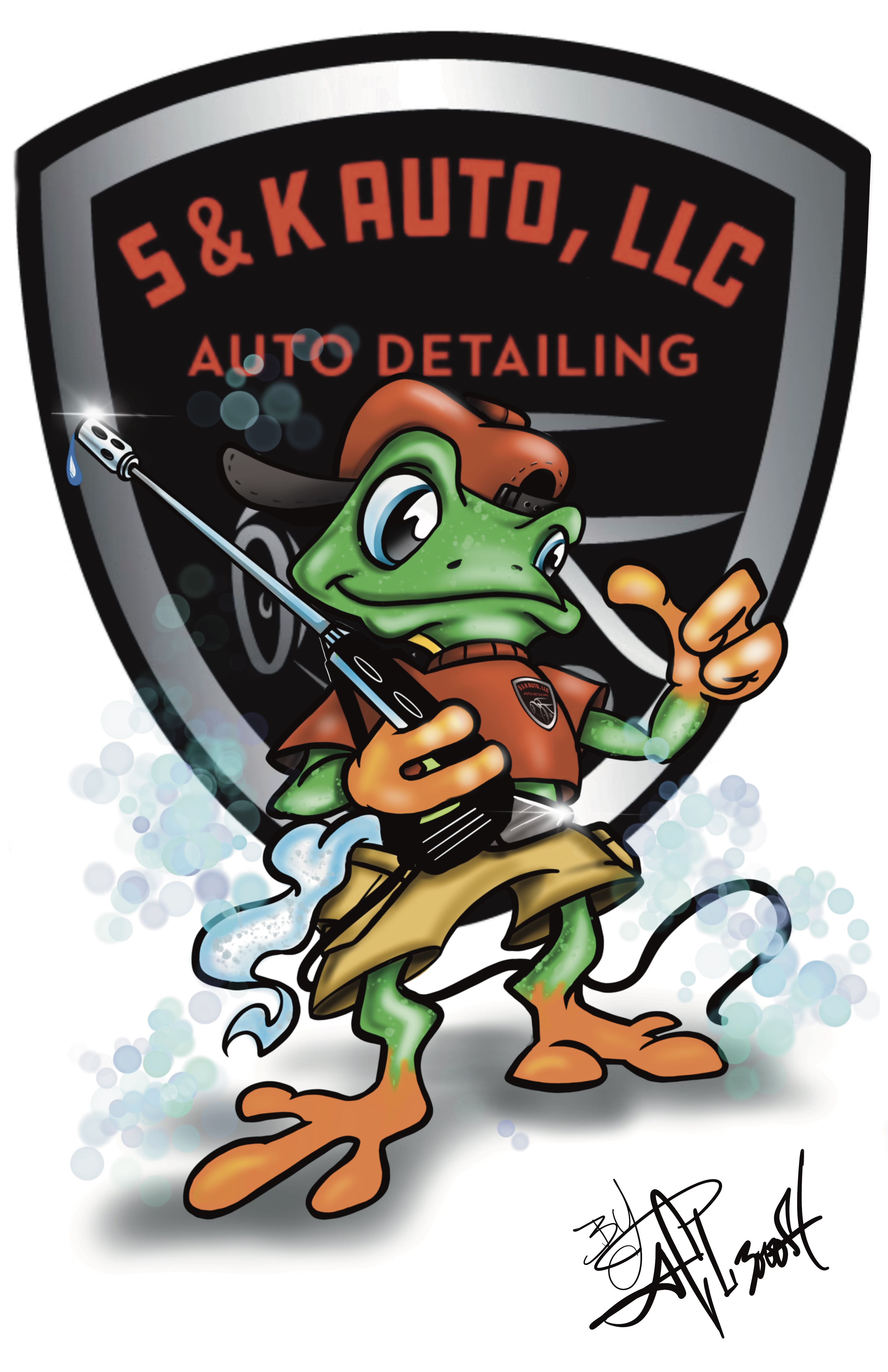 S&K Powerwash logo