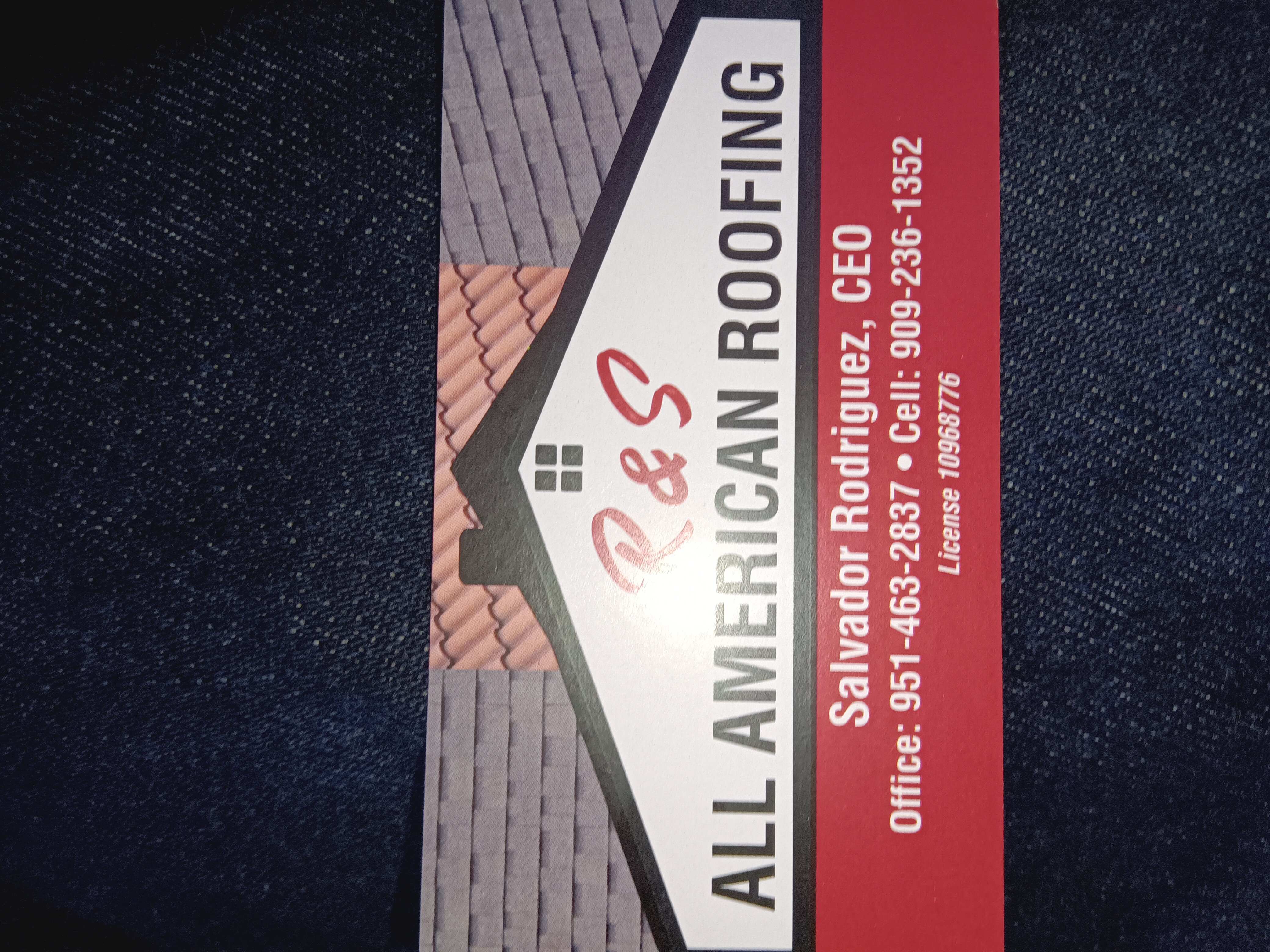 R&S ALL AMERICAN ROOFING logo