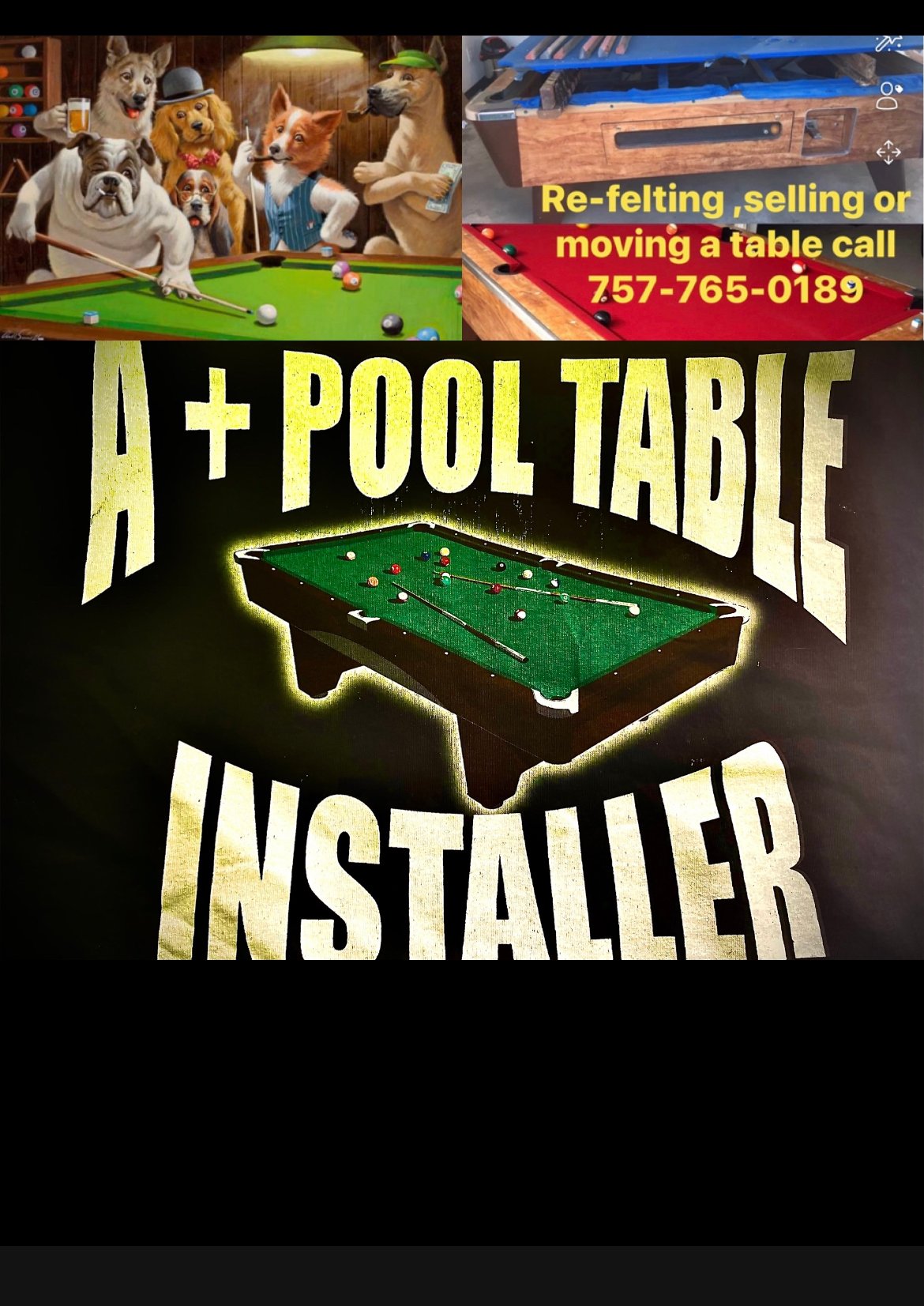 Aplus Pool Table Installers/Moving/Leveling/Recovering logo