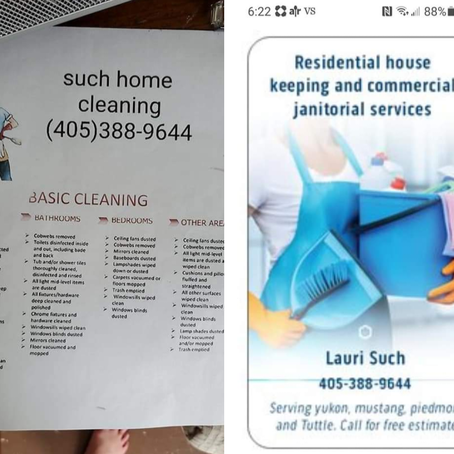 Logo for Such home cleaning