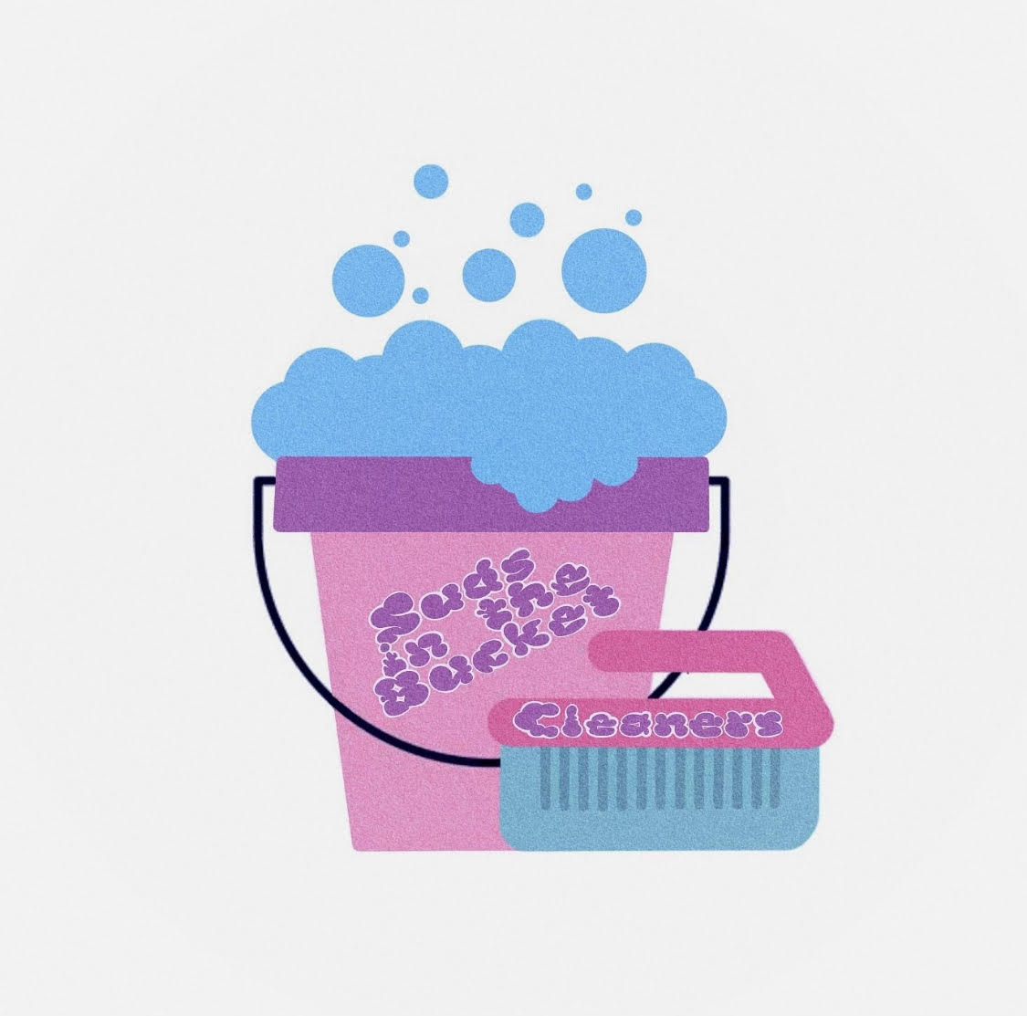 Suds in the Bucket cleaning logo