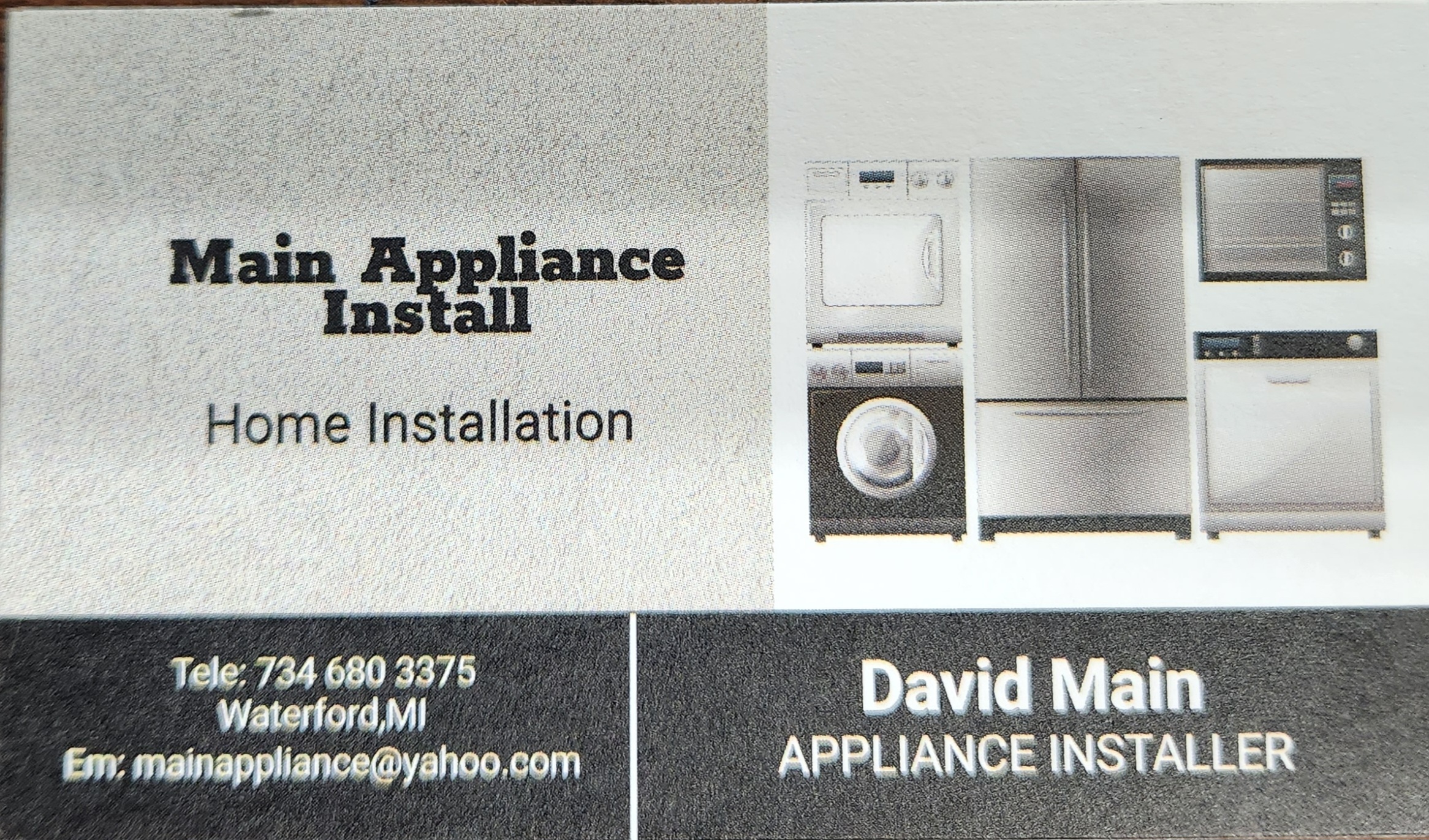 Mains appliance install logo