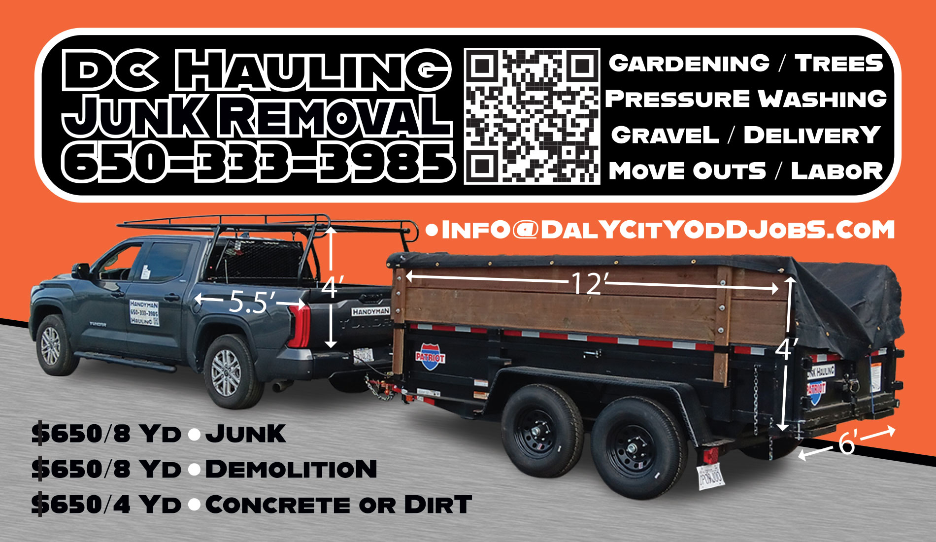Logo for DC Hauling and Junk Removal