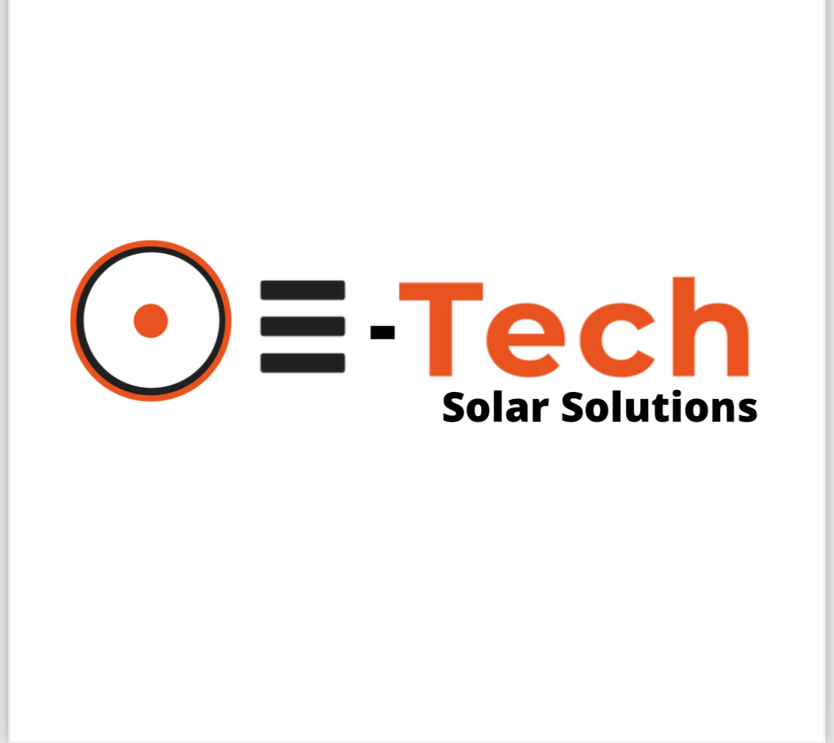 Logo for Etech Solar