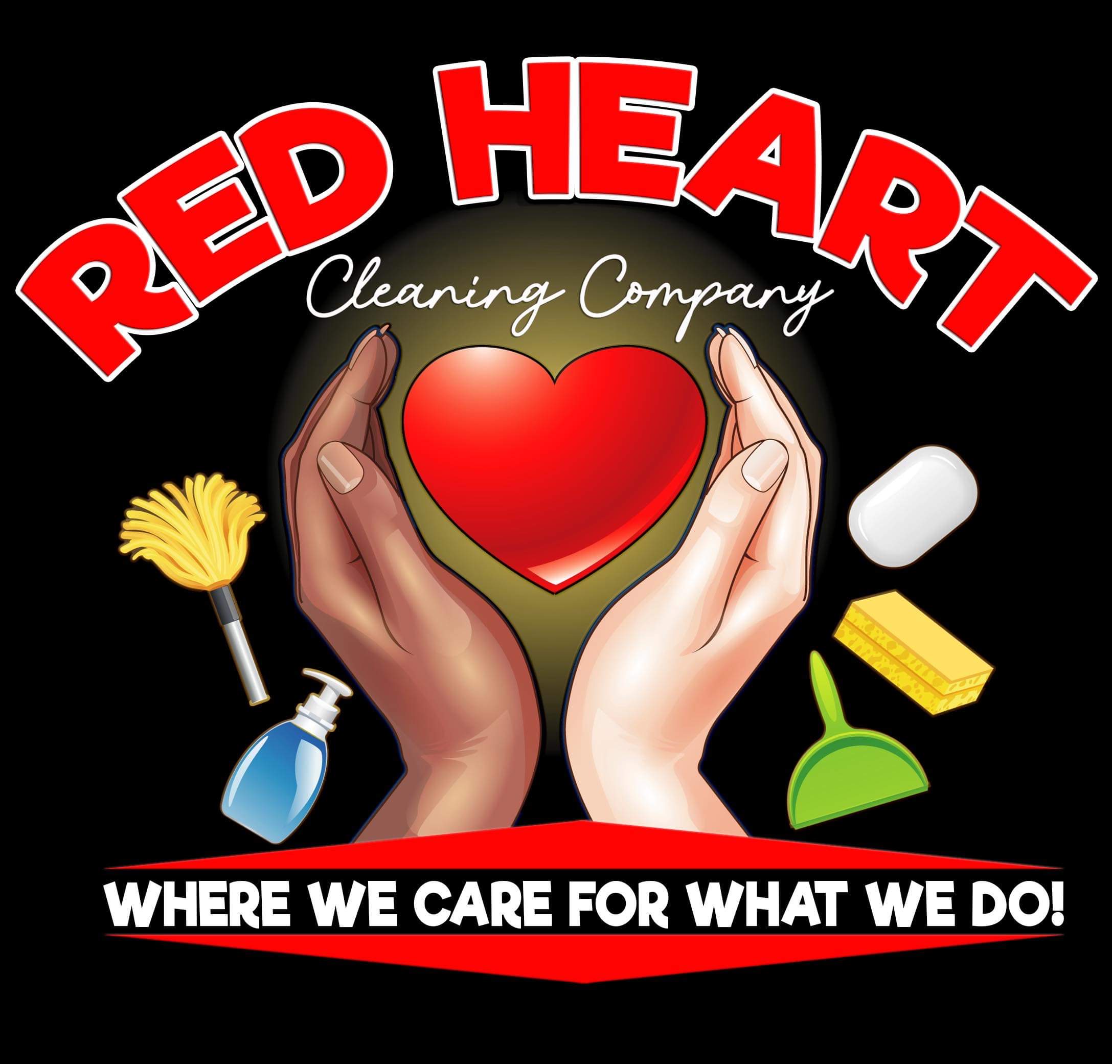 Red Heart Cleaning logo