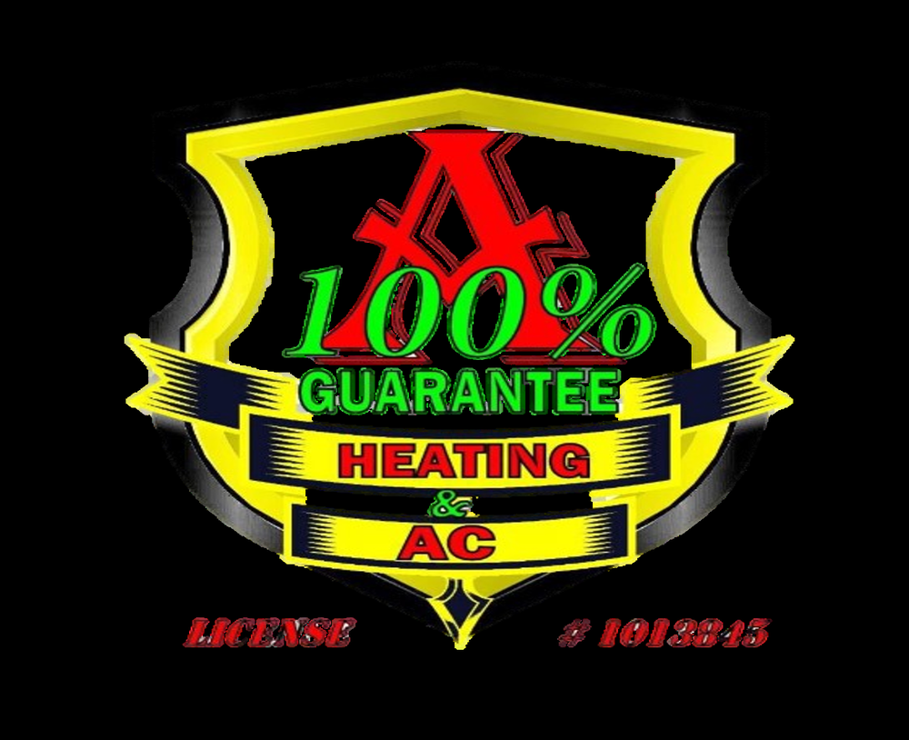 A100 PERCENT GUARANTEE HEATING AND AC logo