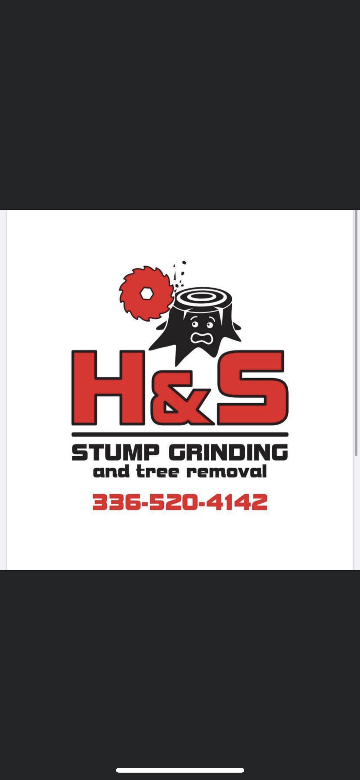 H&S Stump Grinding and Tree Removal logo