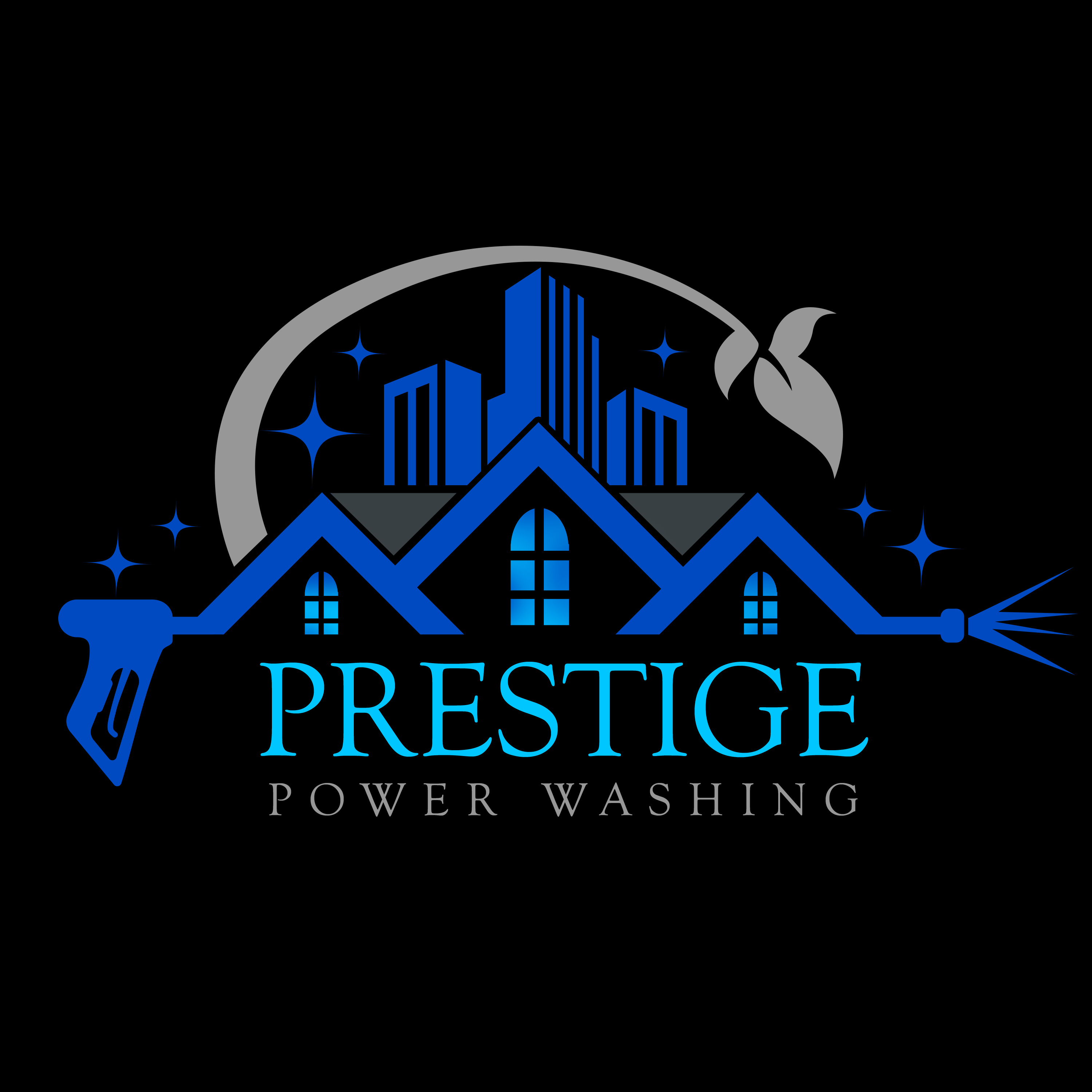 Prestige power washing logo