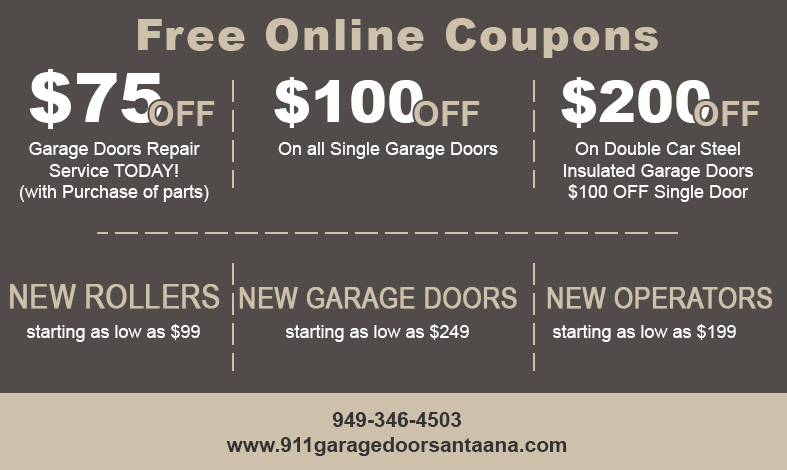 Logo for 911 Garage Door Santa Ana.