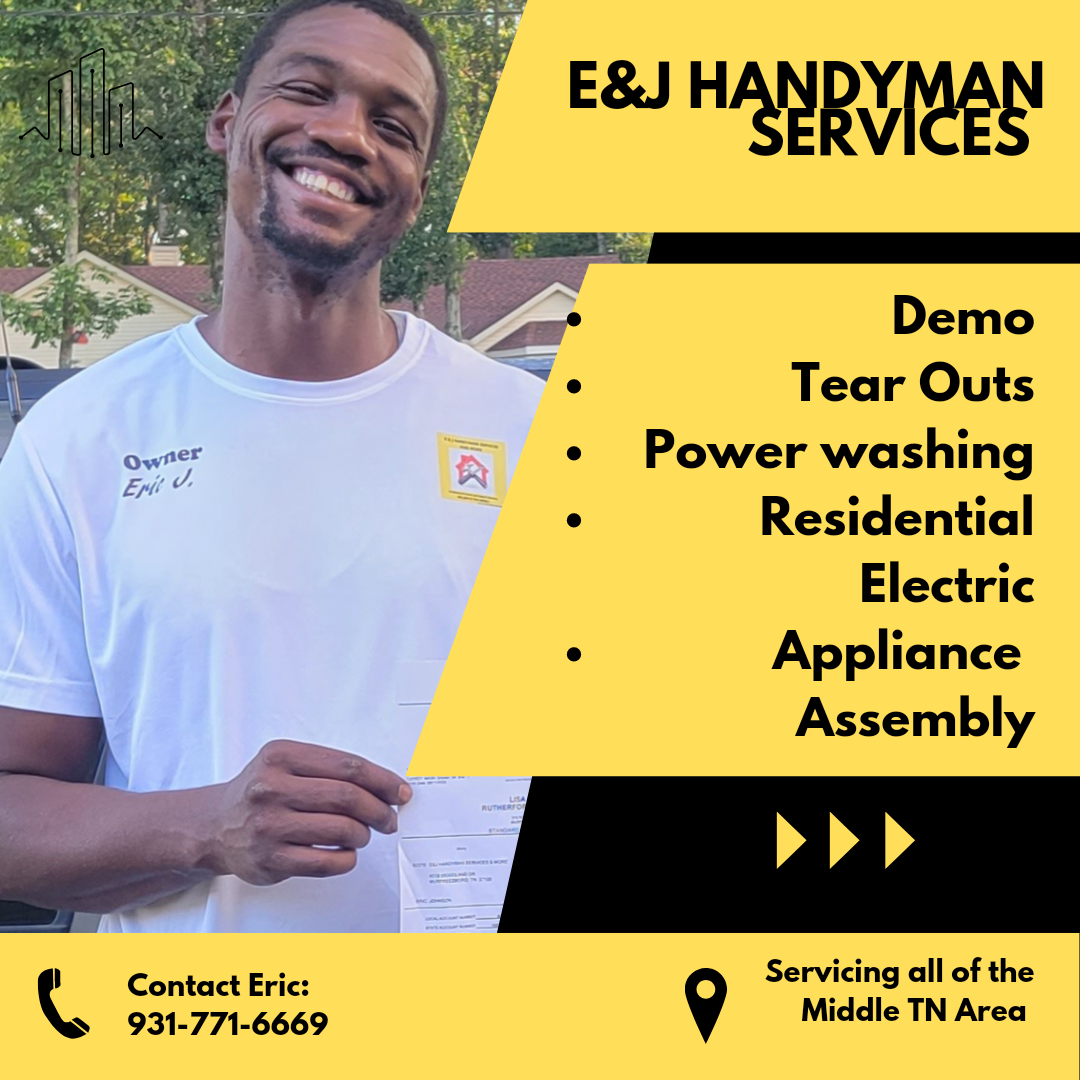 Logo for E&J Handyman Services & More