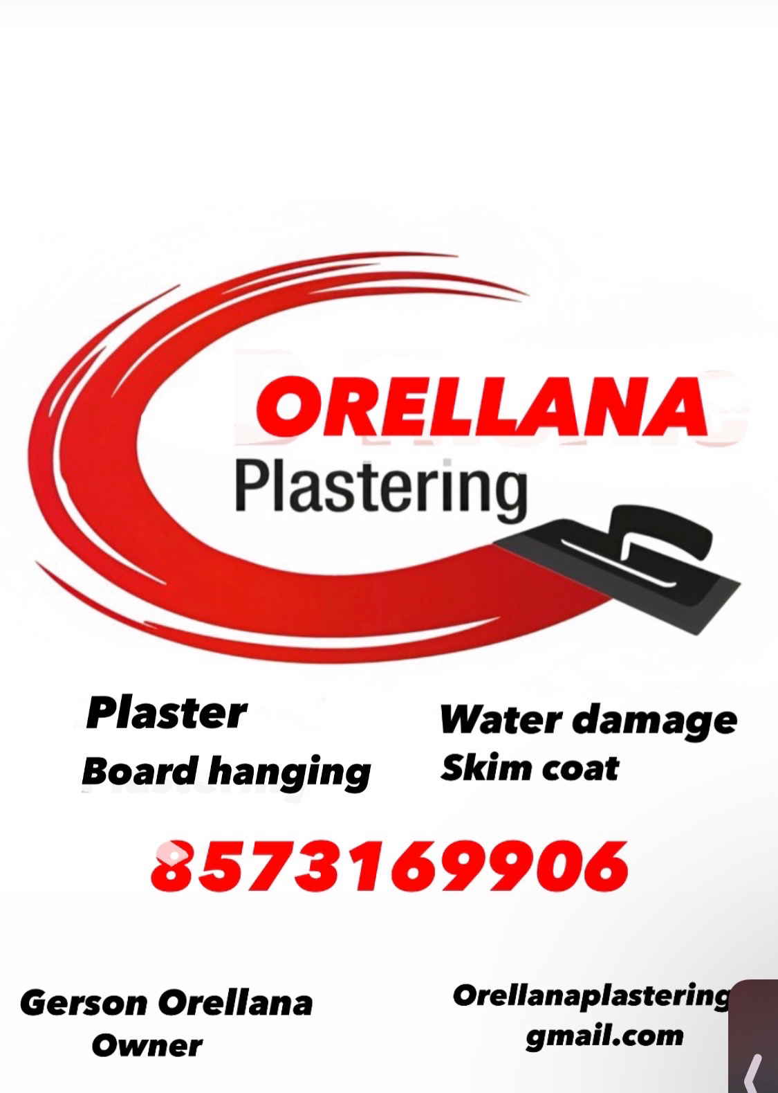 Logo for Orellana plastering
