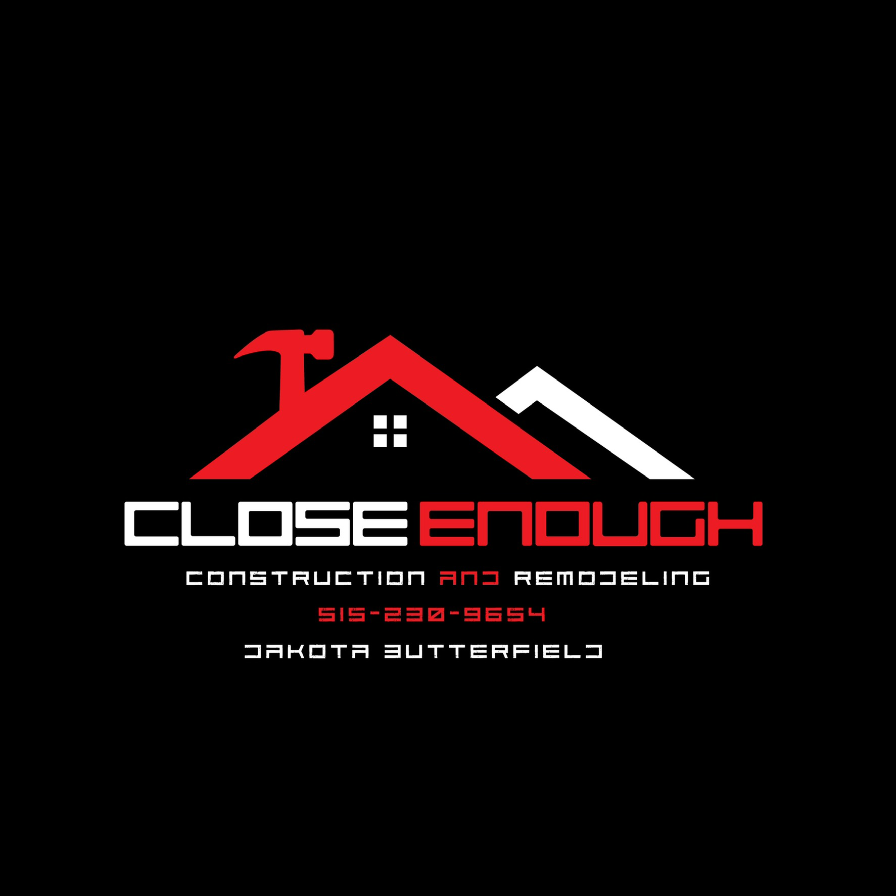 Close enough construction remodeling logo