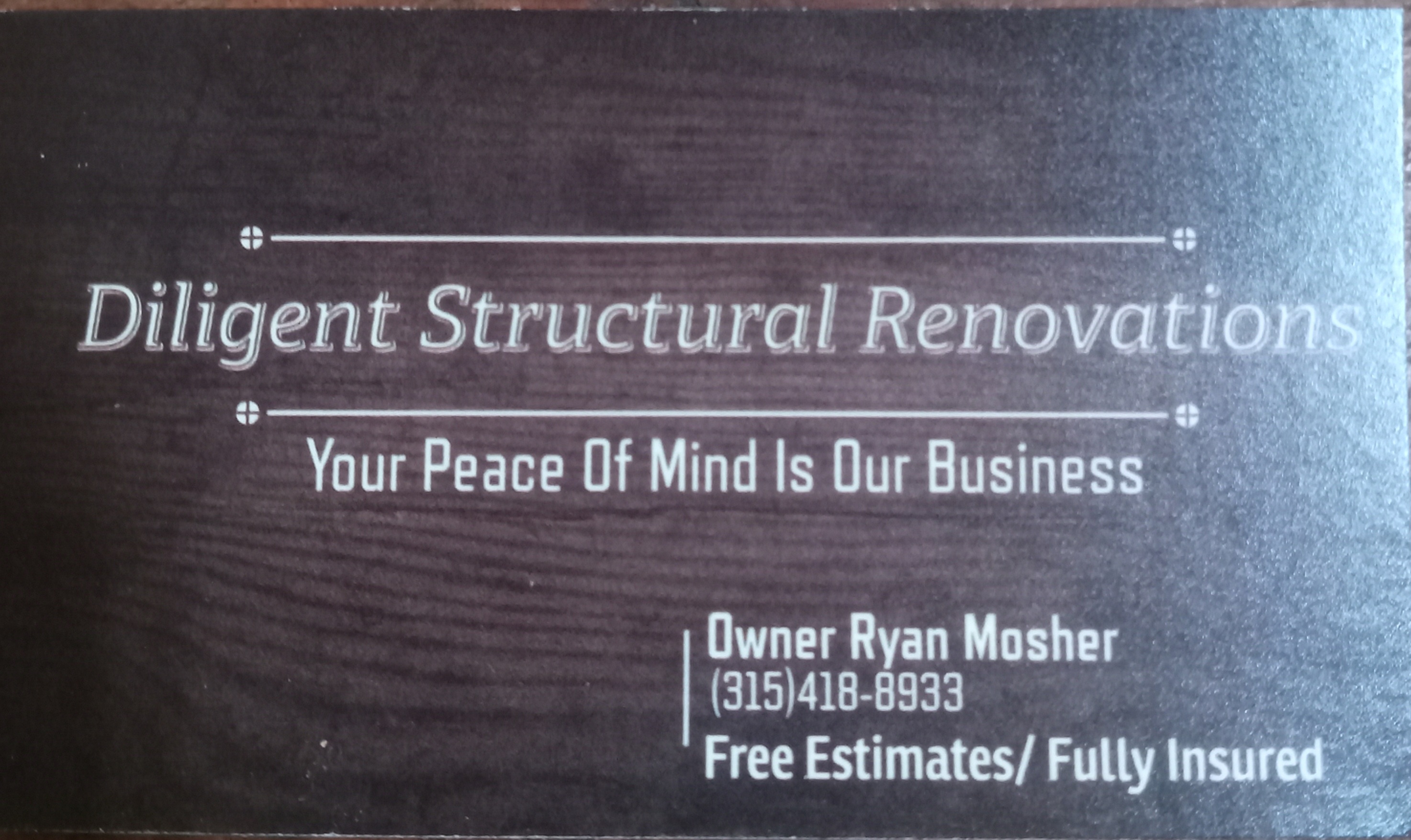 Diligent Structural Renovations llc. logo