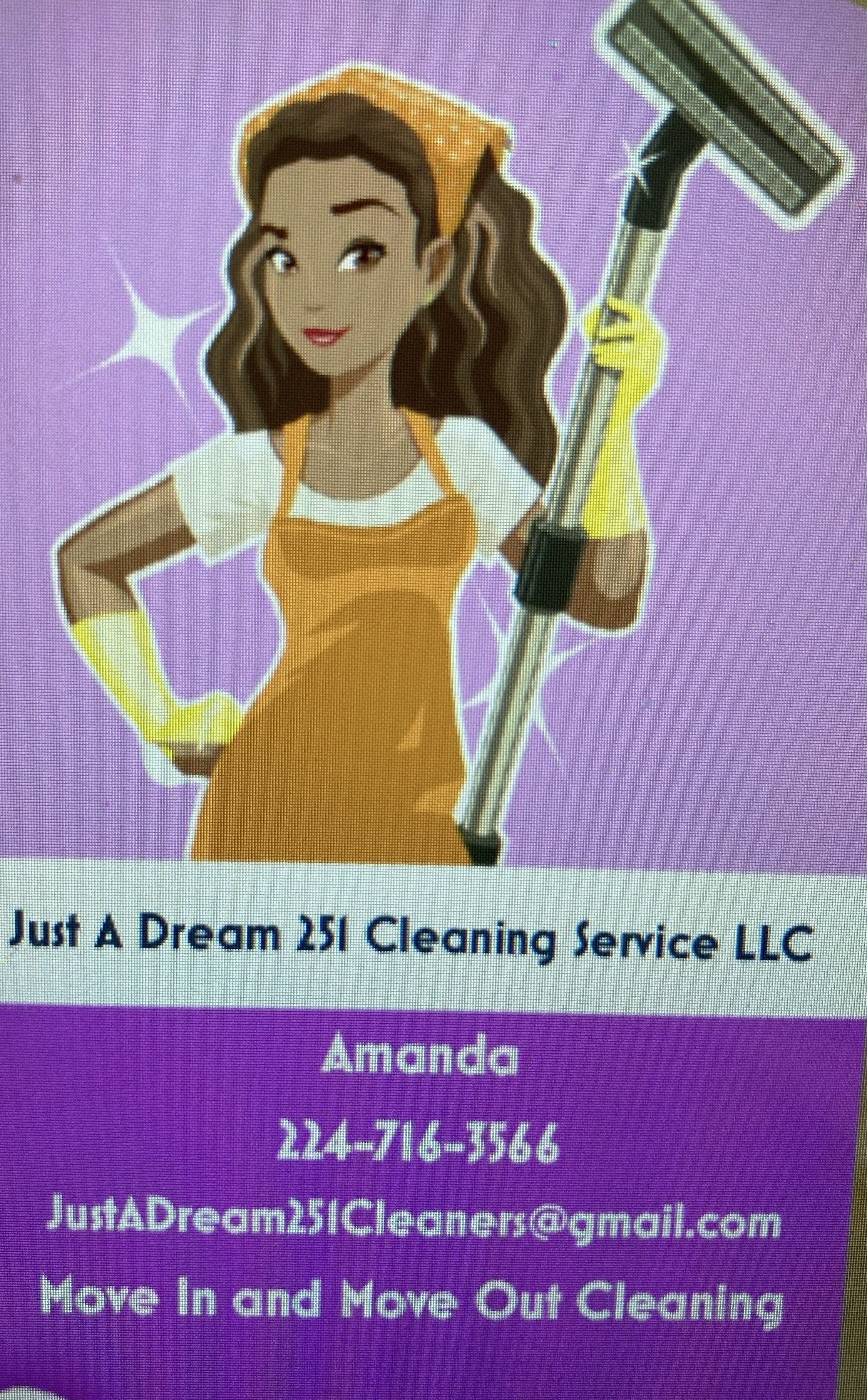 Just A Dreamtwo5one cleaning service LLC logo