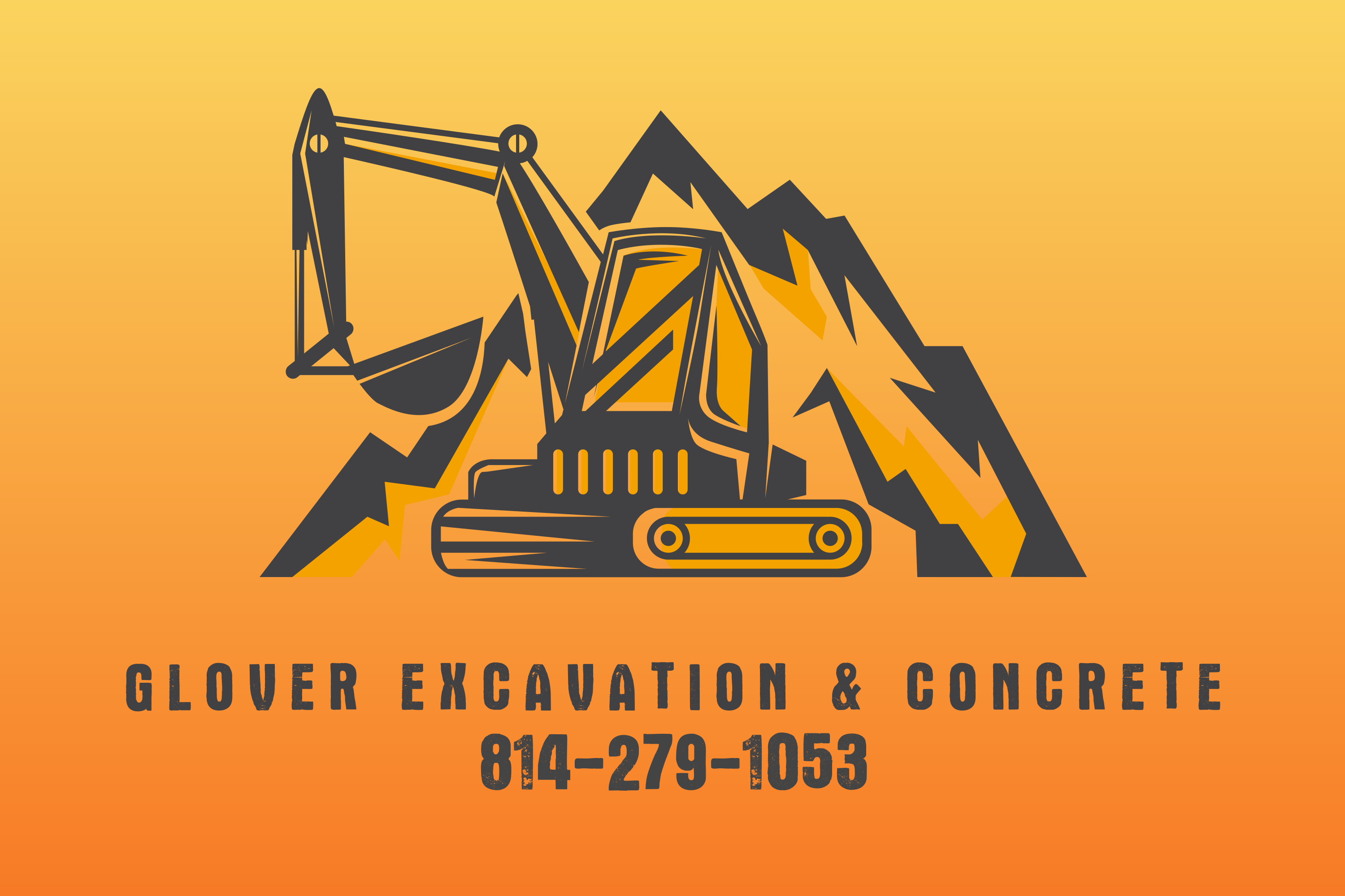 Glover Excavation and Concrete logo