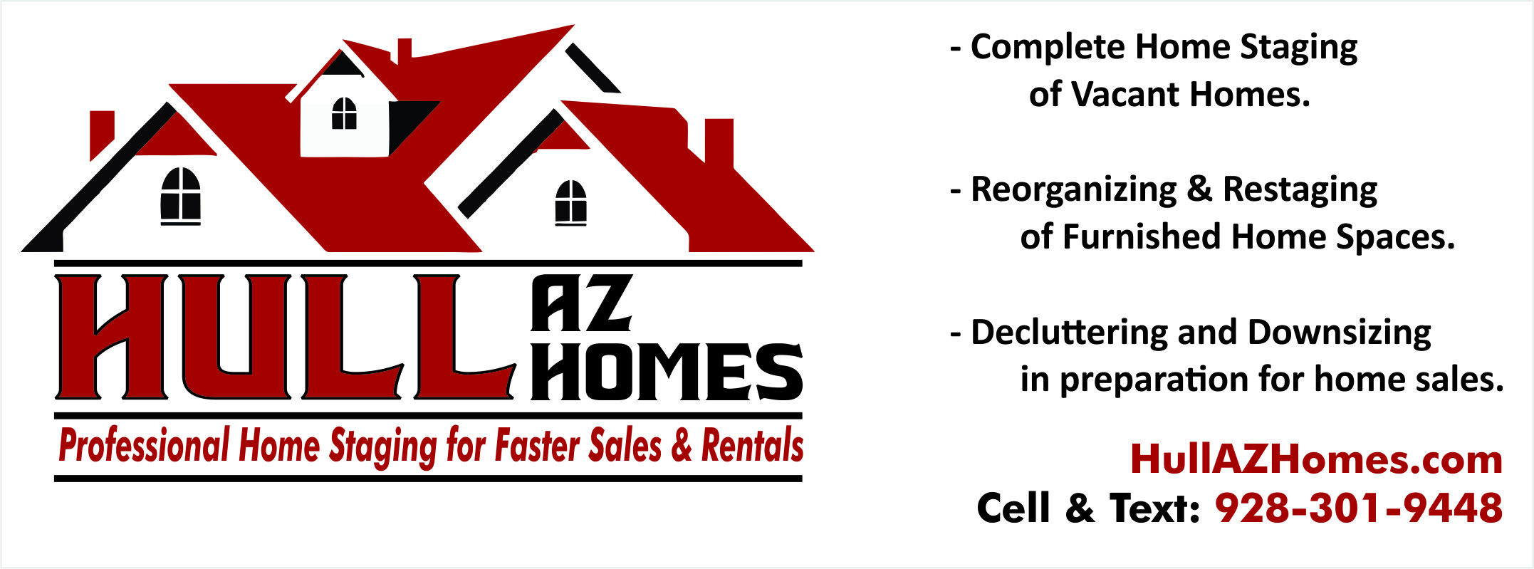 Logo for Hull AZ Homes-Professional Home Staging, Redesign, Home Watch & Project Manageme