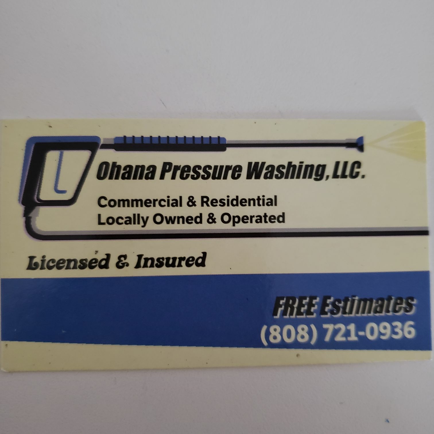 Logo for Ohana Pressure Washing