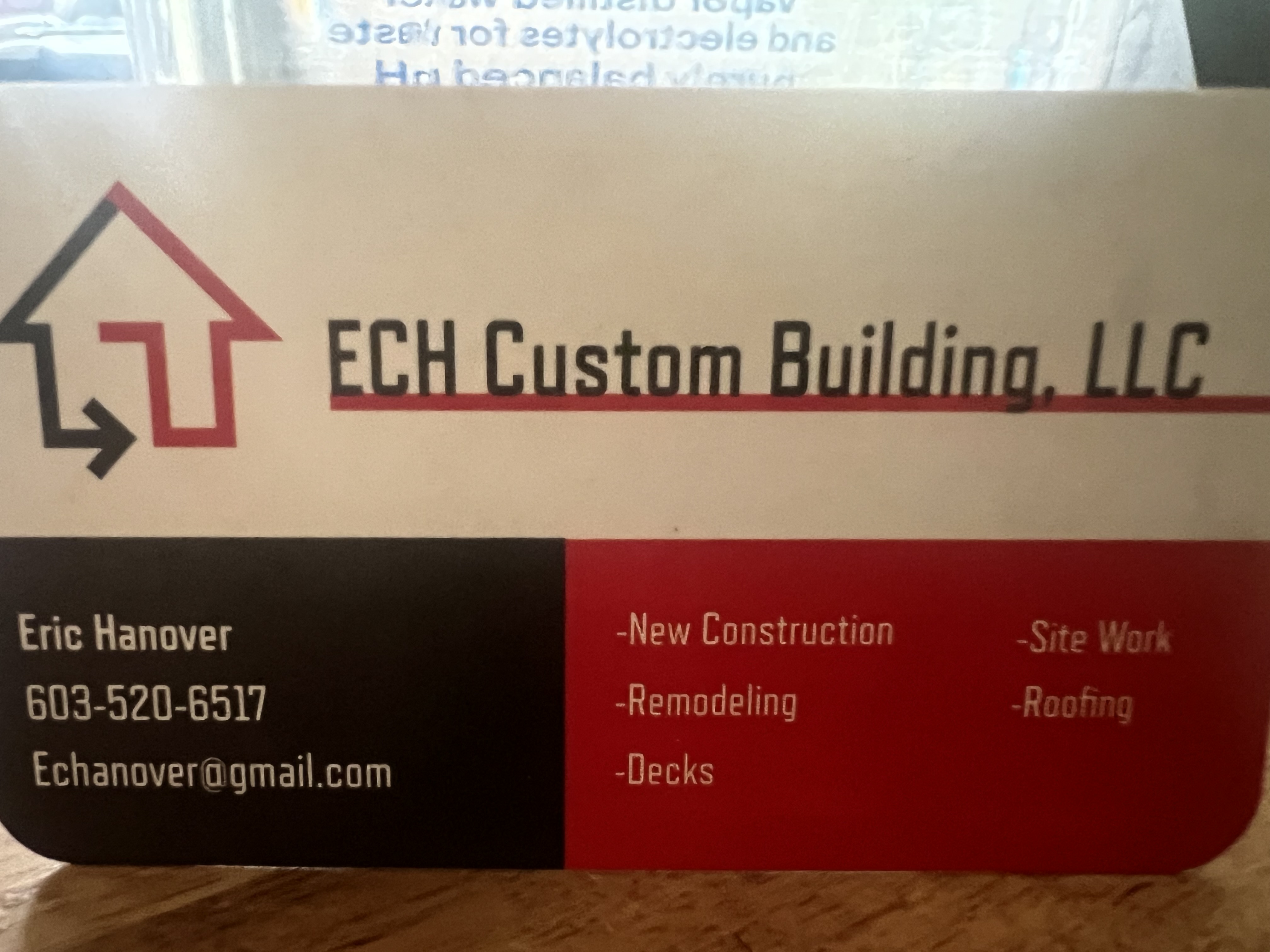 ECH Custom Building LLC logo