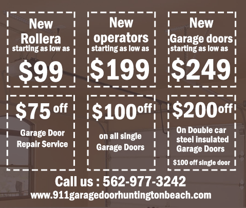Logo for 911 Garage Door Huntington Beach