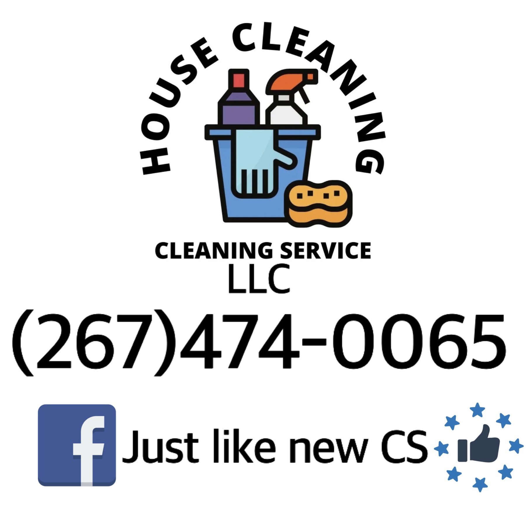Just like new cleaning crew logo