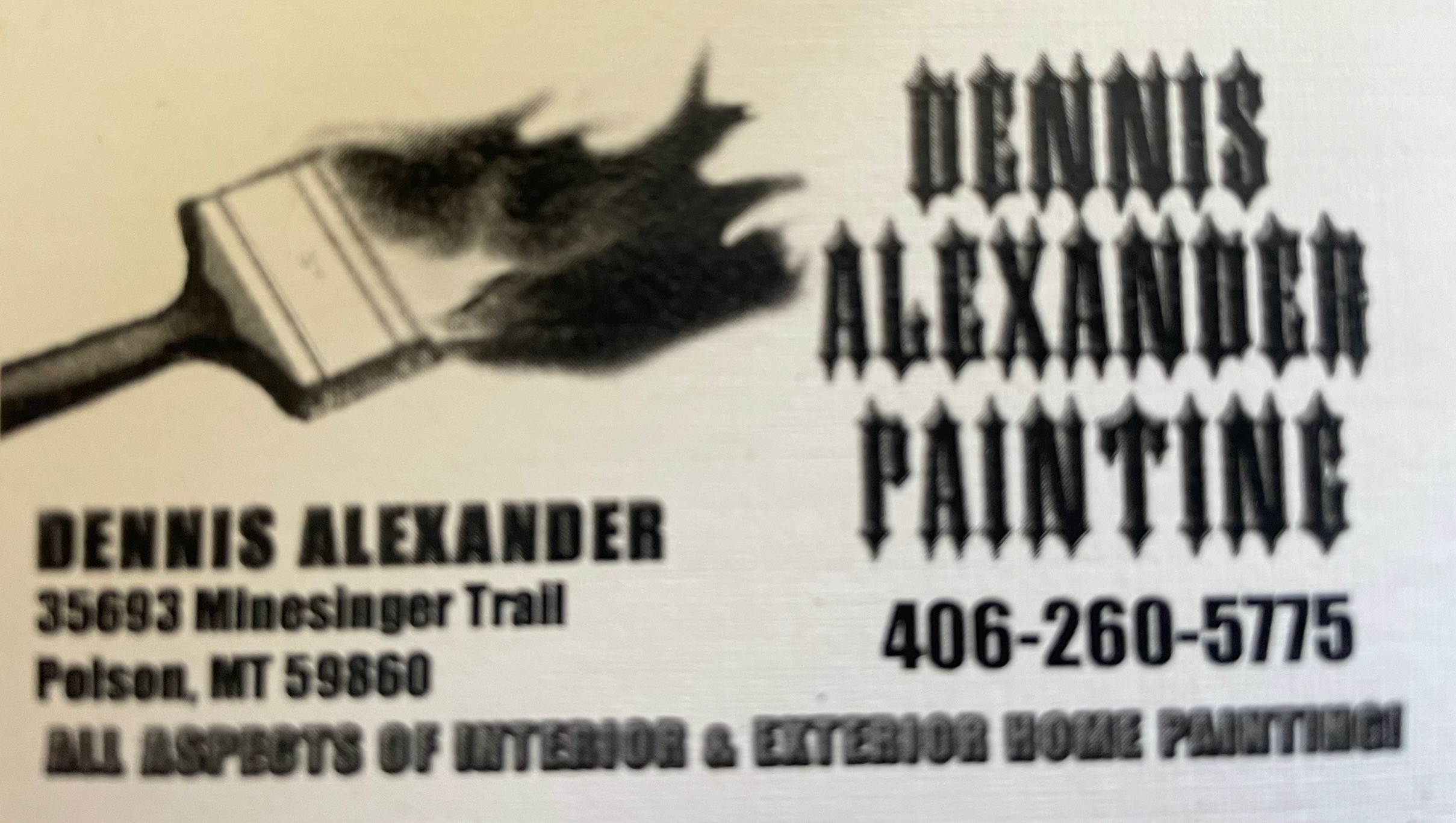 Dennis Alexander Painting logo