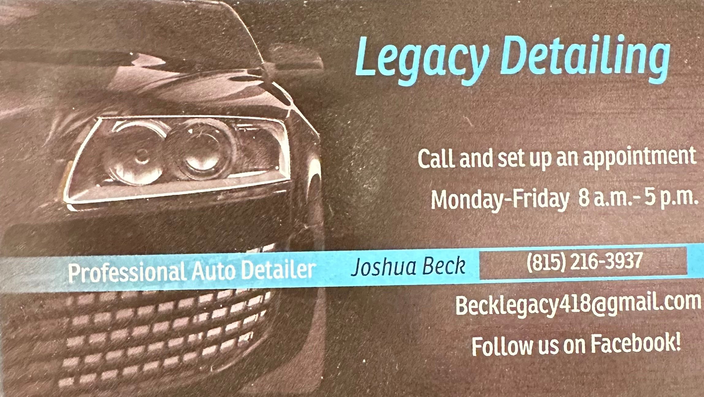 Becks Legacy Detailing logo
