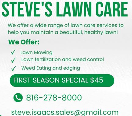 steves lawn care logo