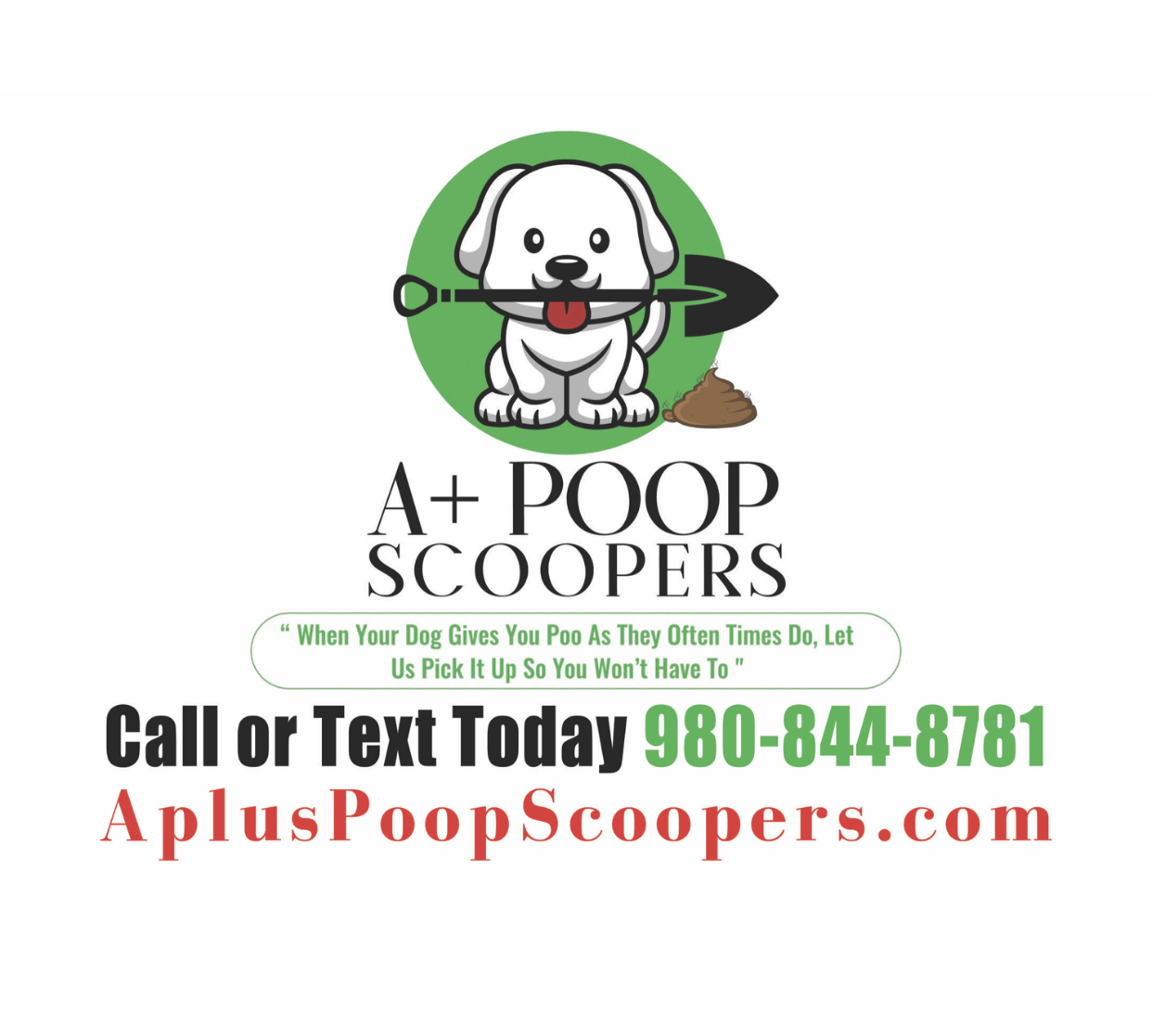 A Plus Poop Scoopers logo