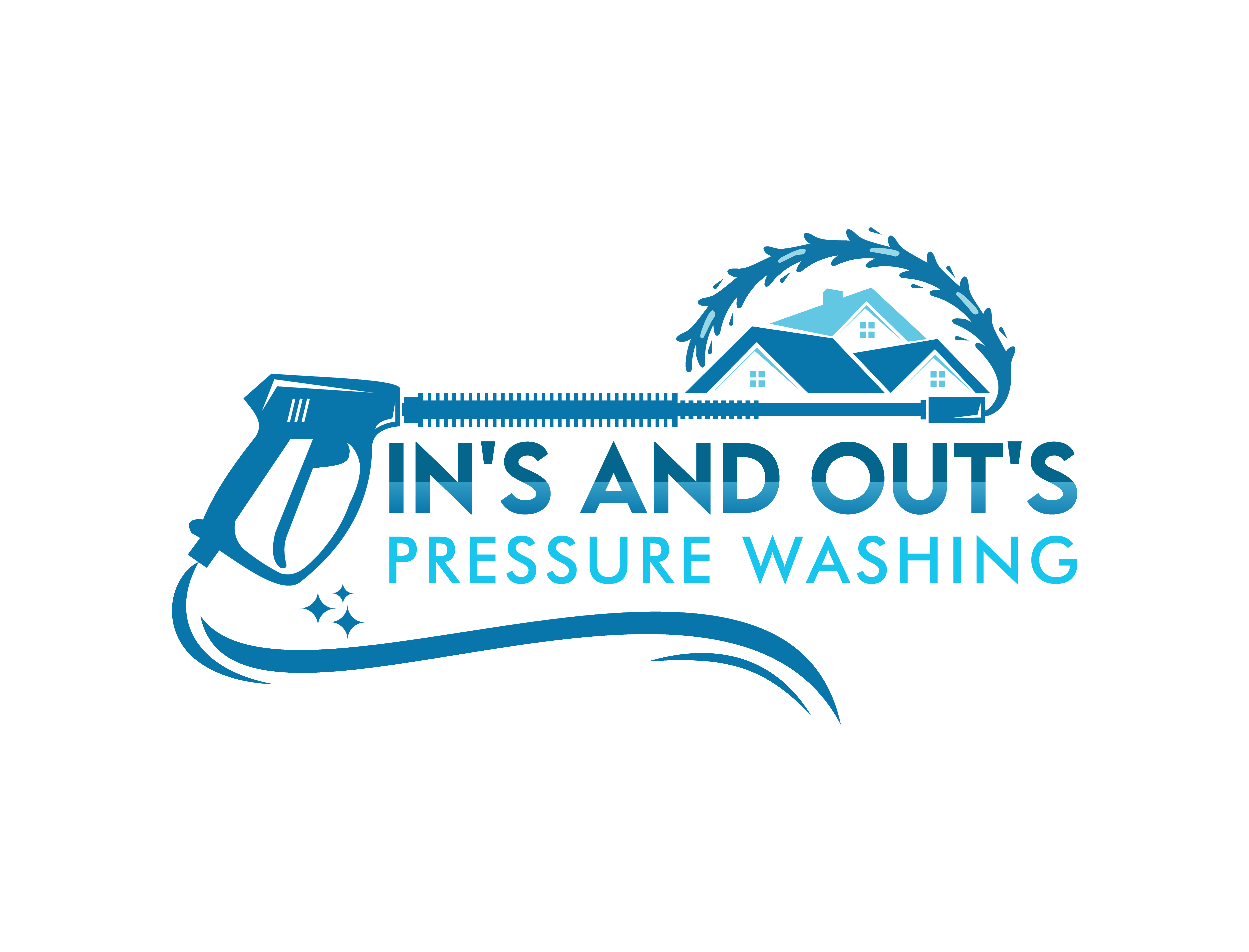 Logo for In's and Out's Pressure Washing