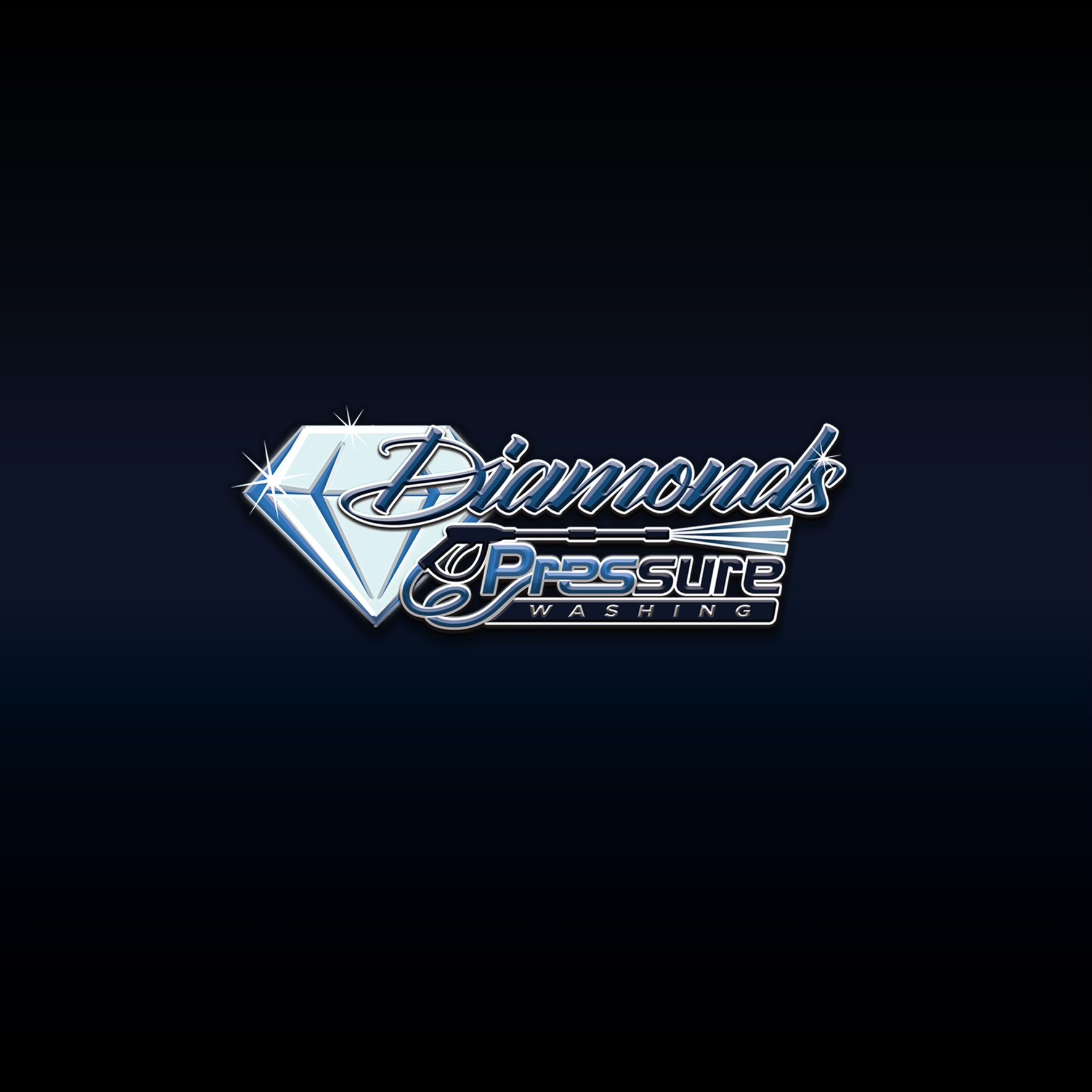 Diamonds pressure washing logo