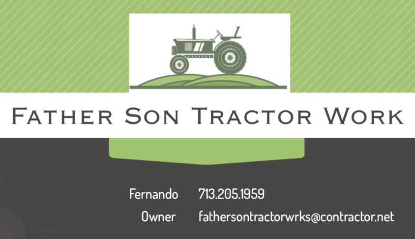Father Son Tractor Work logo