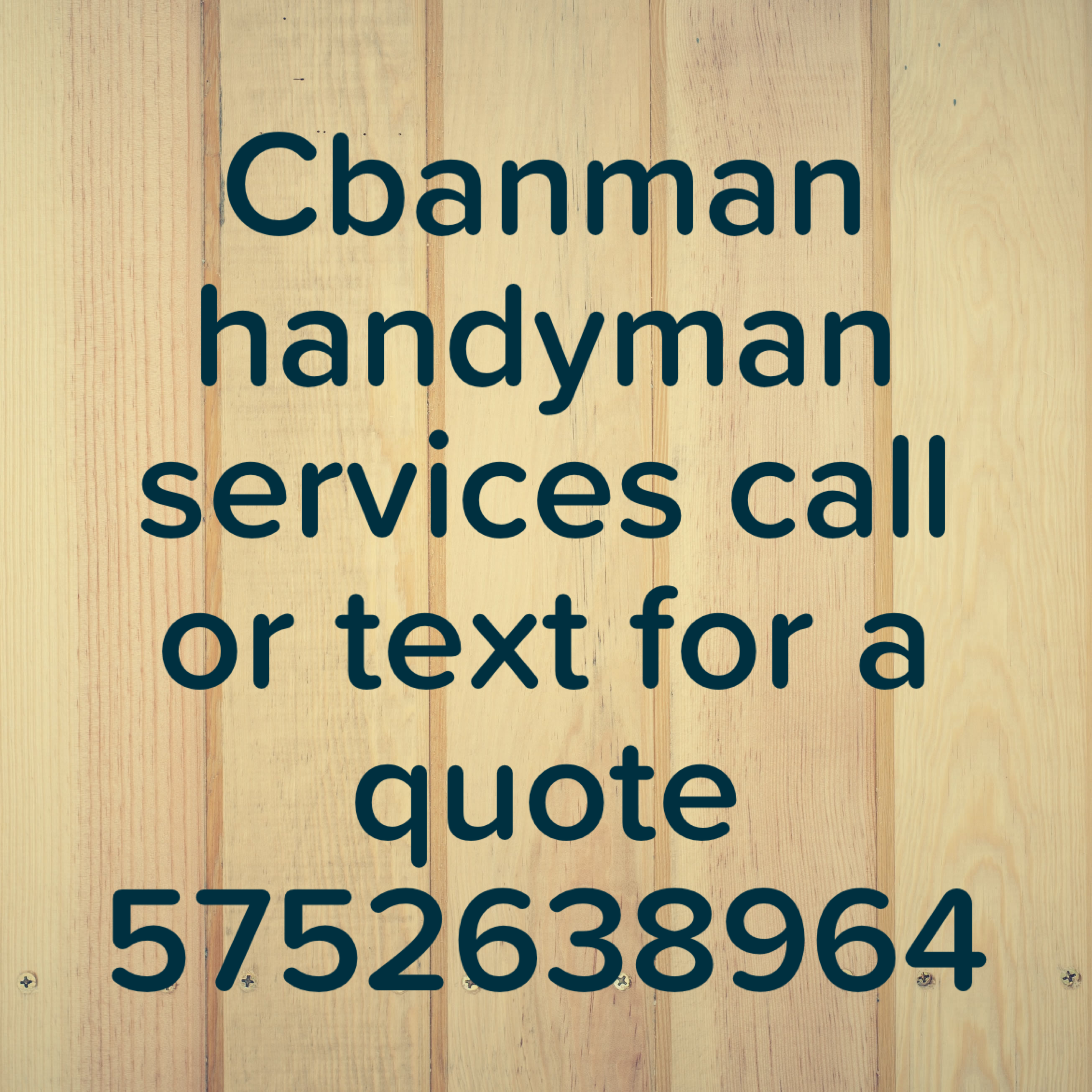 Cbanman handyman logo