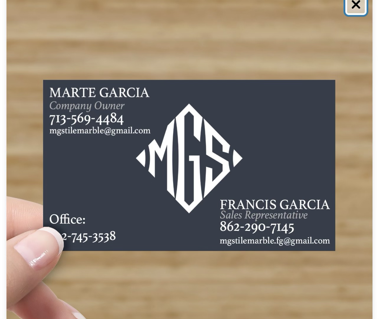 MGS TILE@MARBLE logo