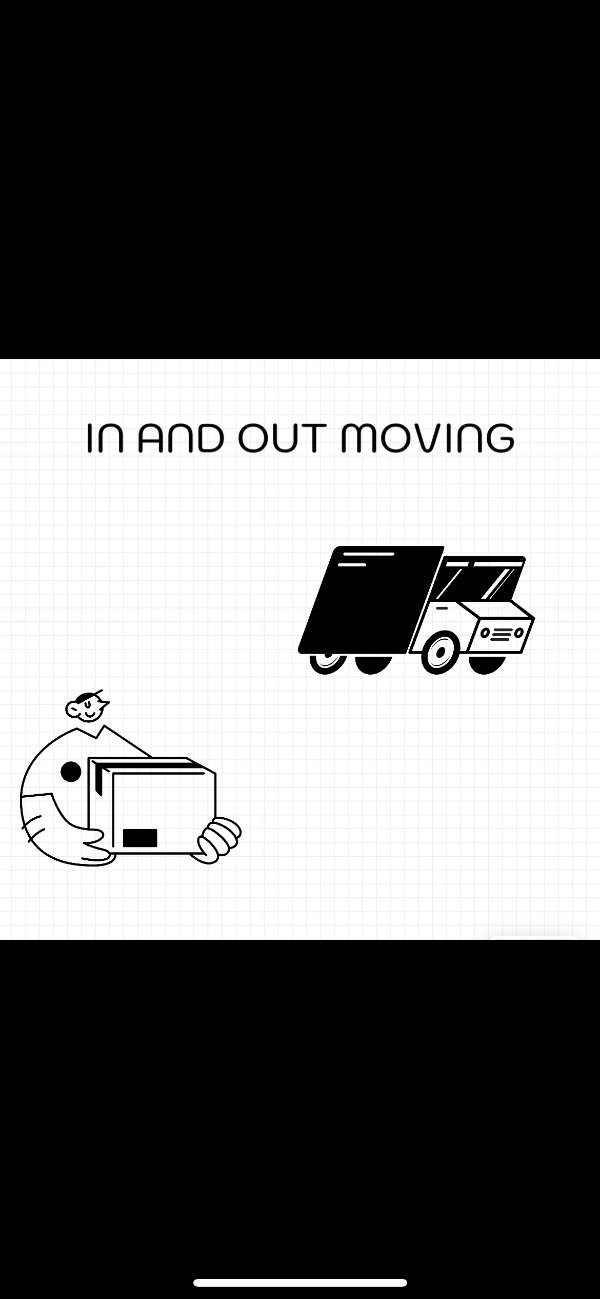 In and out moving logo