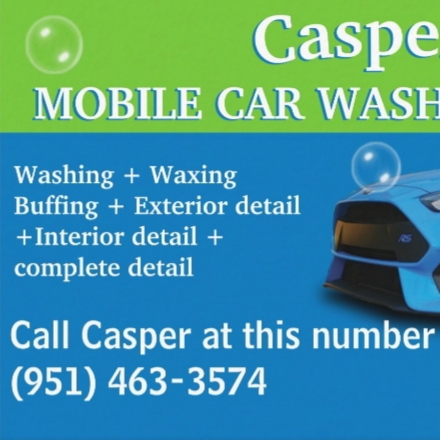 Casper's mobile car wash and detailing logo