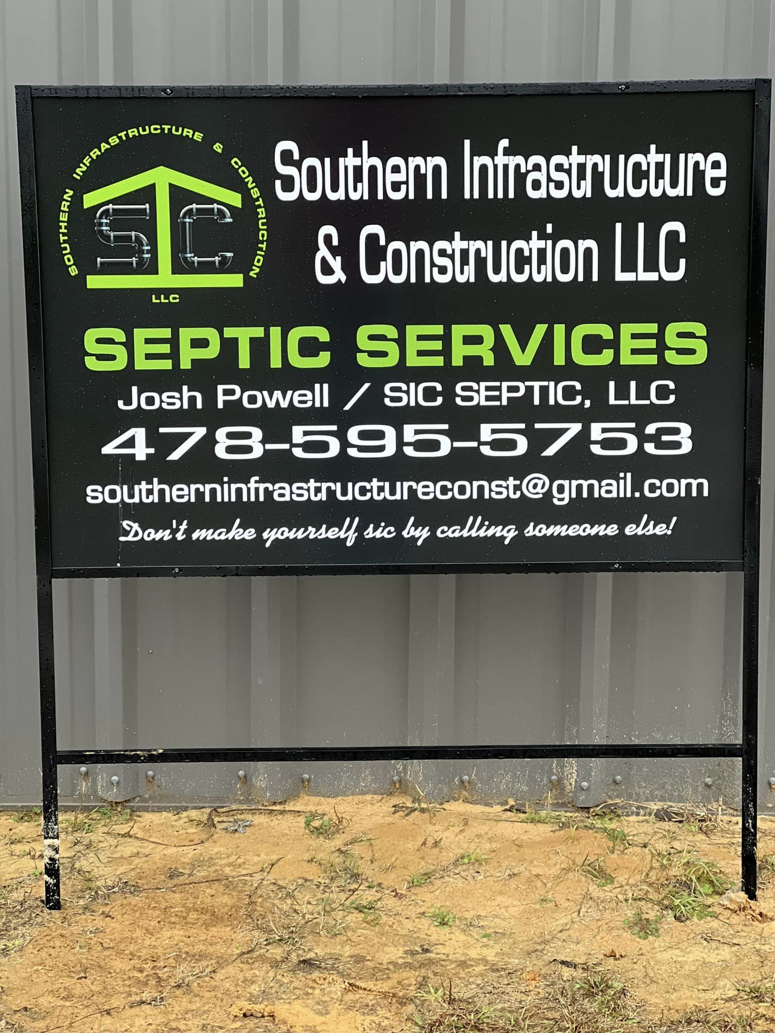 Southern Infrastructure and Construction (Sic Septic) logo
