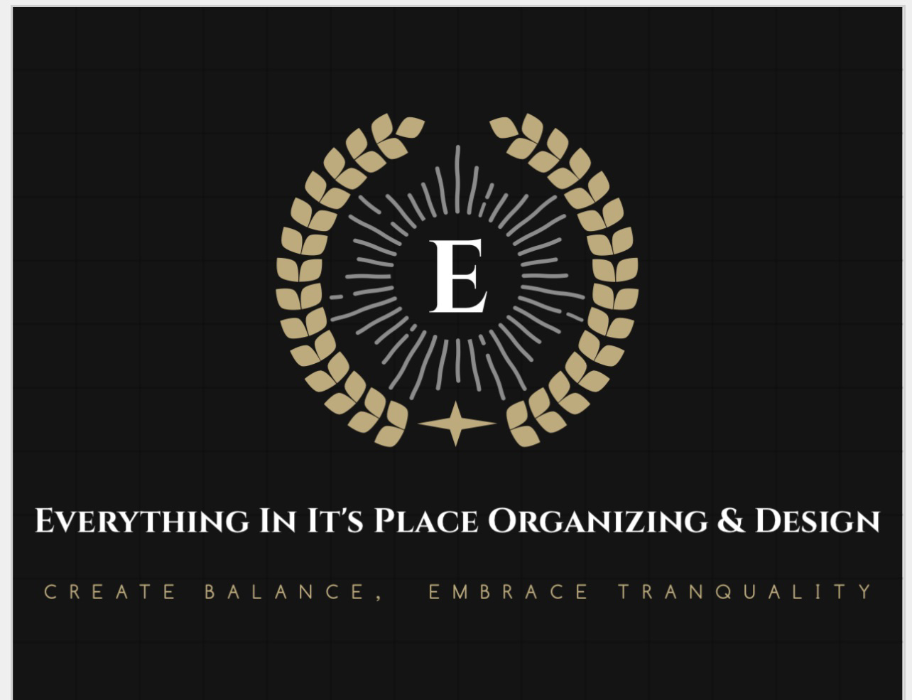 Everything In It's Place Organizing & Design logo