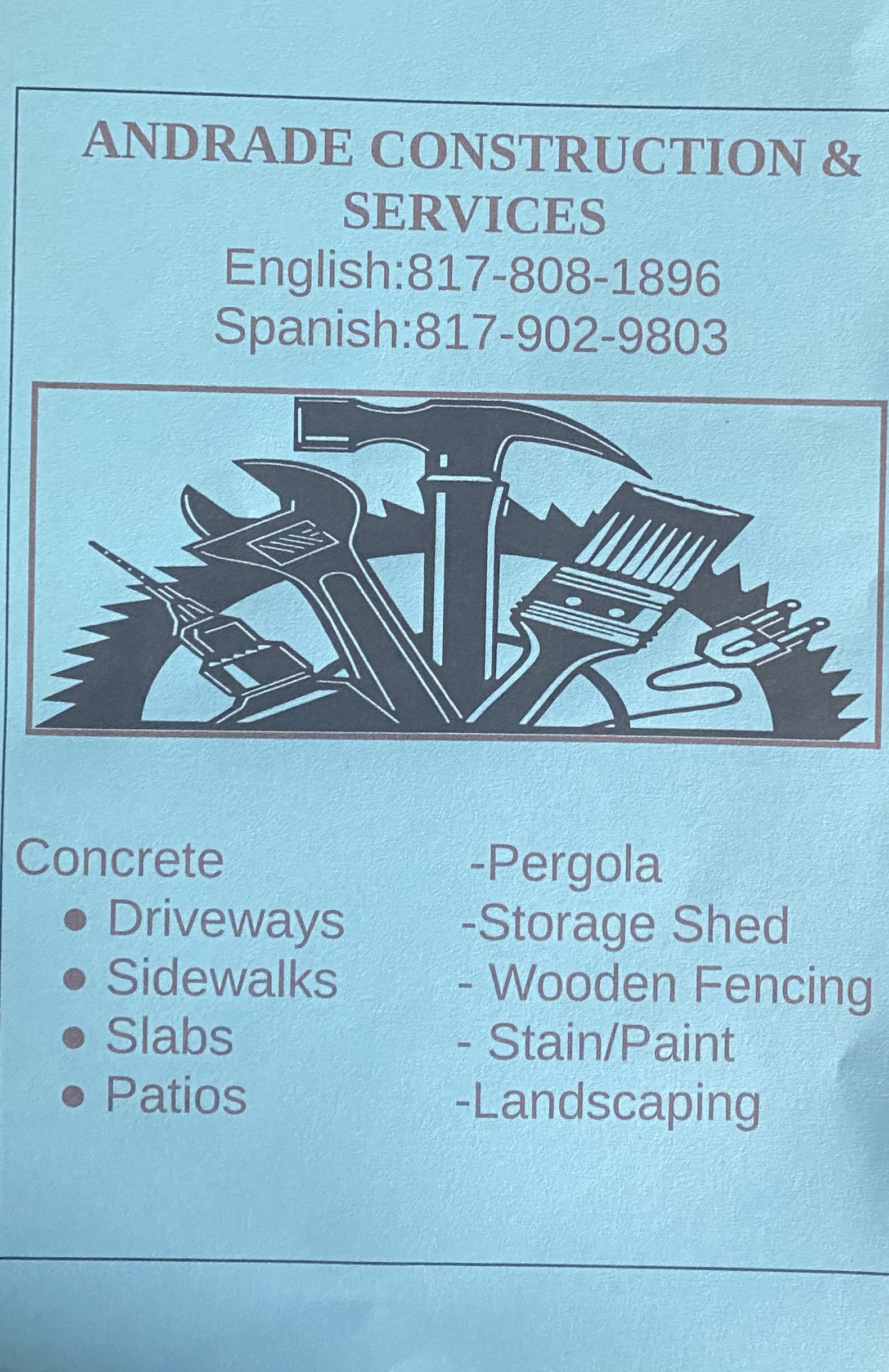 Andrade Construction & Services logo