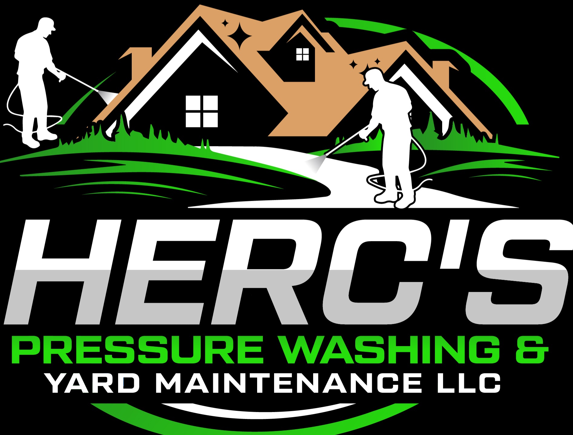 Logo for Herc's Pressure Washing and Yard Maintenance LLC