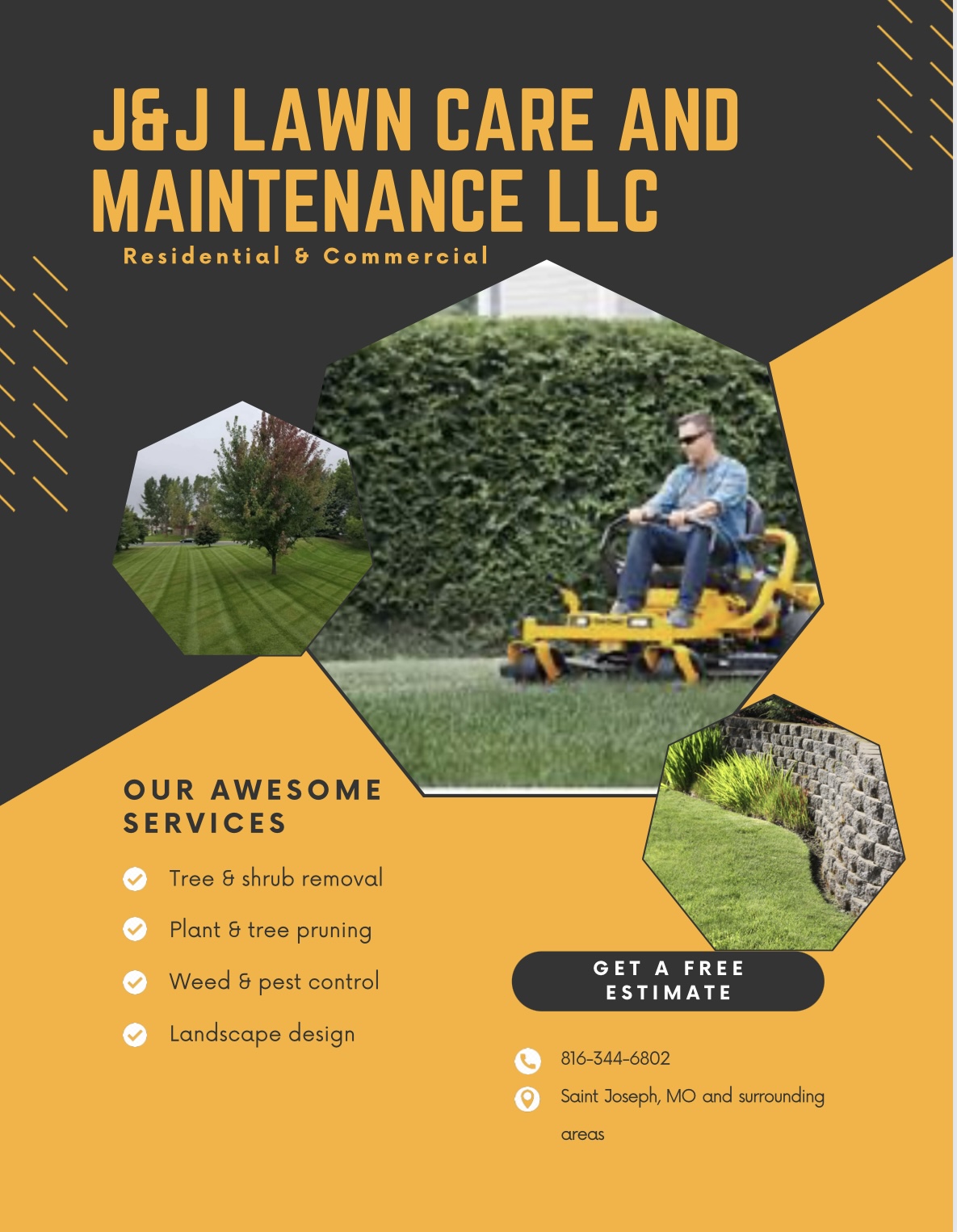 J&J lawn care and Maintenance LLC logo