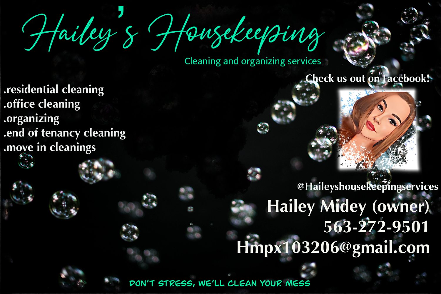 Logo for Haileys Housekeeping LLC