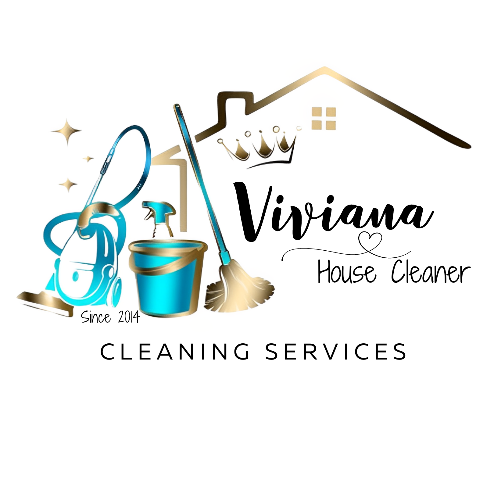 Viviana house cleaner logo