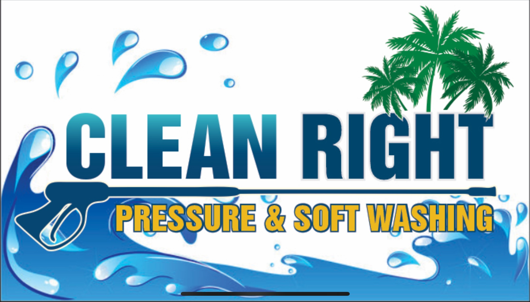 Clean right pressure and soft washing LLC logo